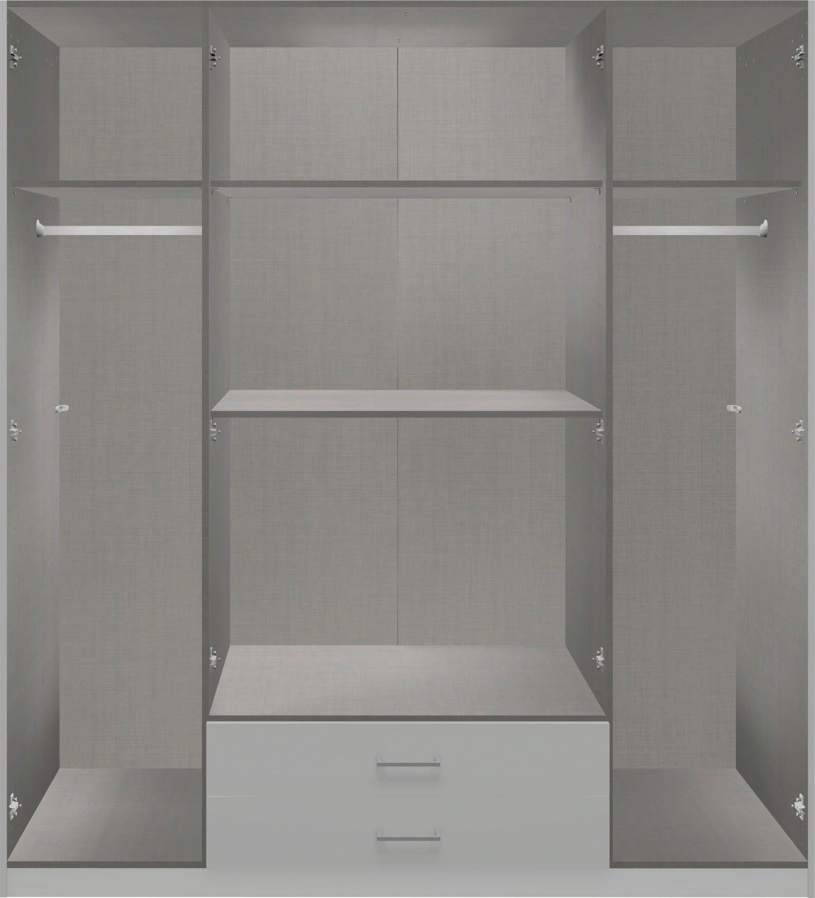 Wimex Draaideurkast Soest met gekleurde glazen deur, naar keuze 135 of 180 cm breed