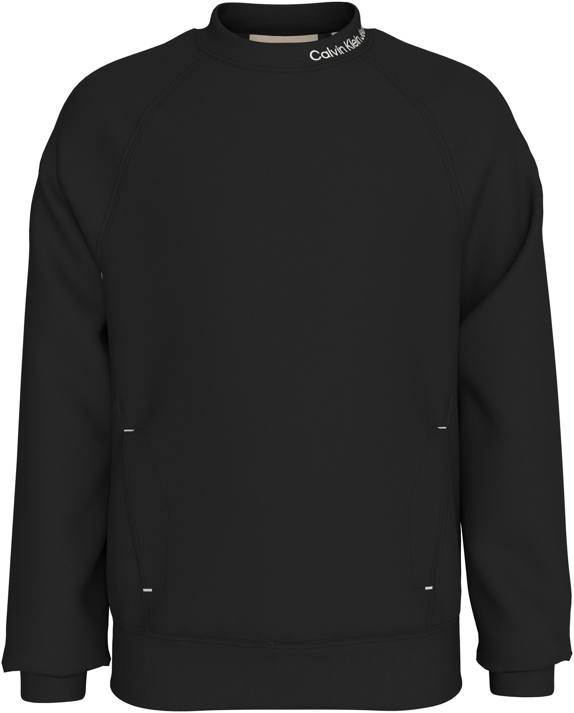 Calvin Klein Sweatshirt Neck Emb. Fleece Crewneck voor kinderen tot 16 jaar en met logo-opdruk