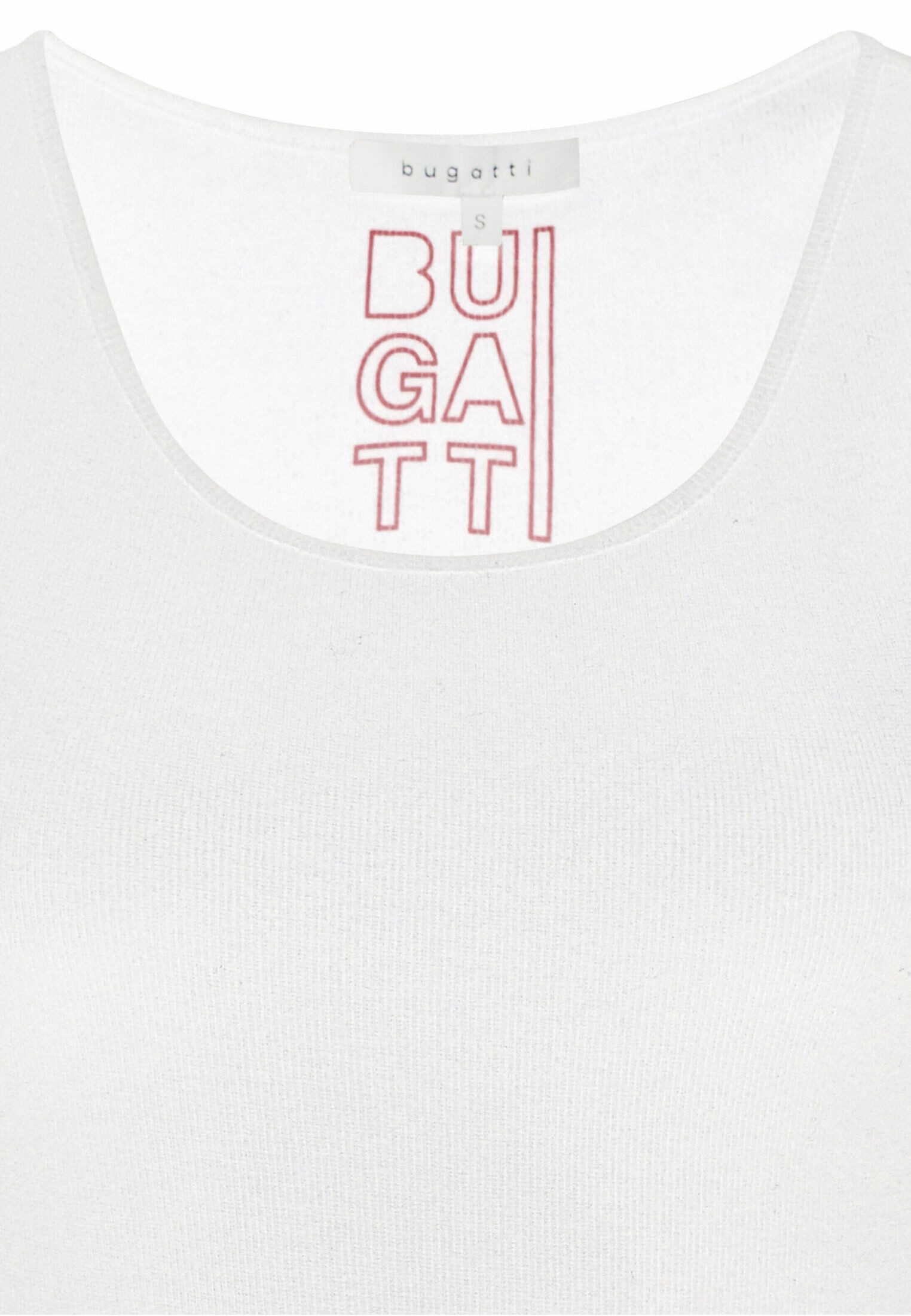 Bugatti T-shirt met aandeel elastaan