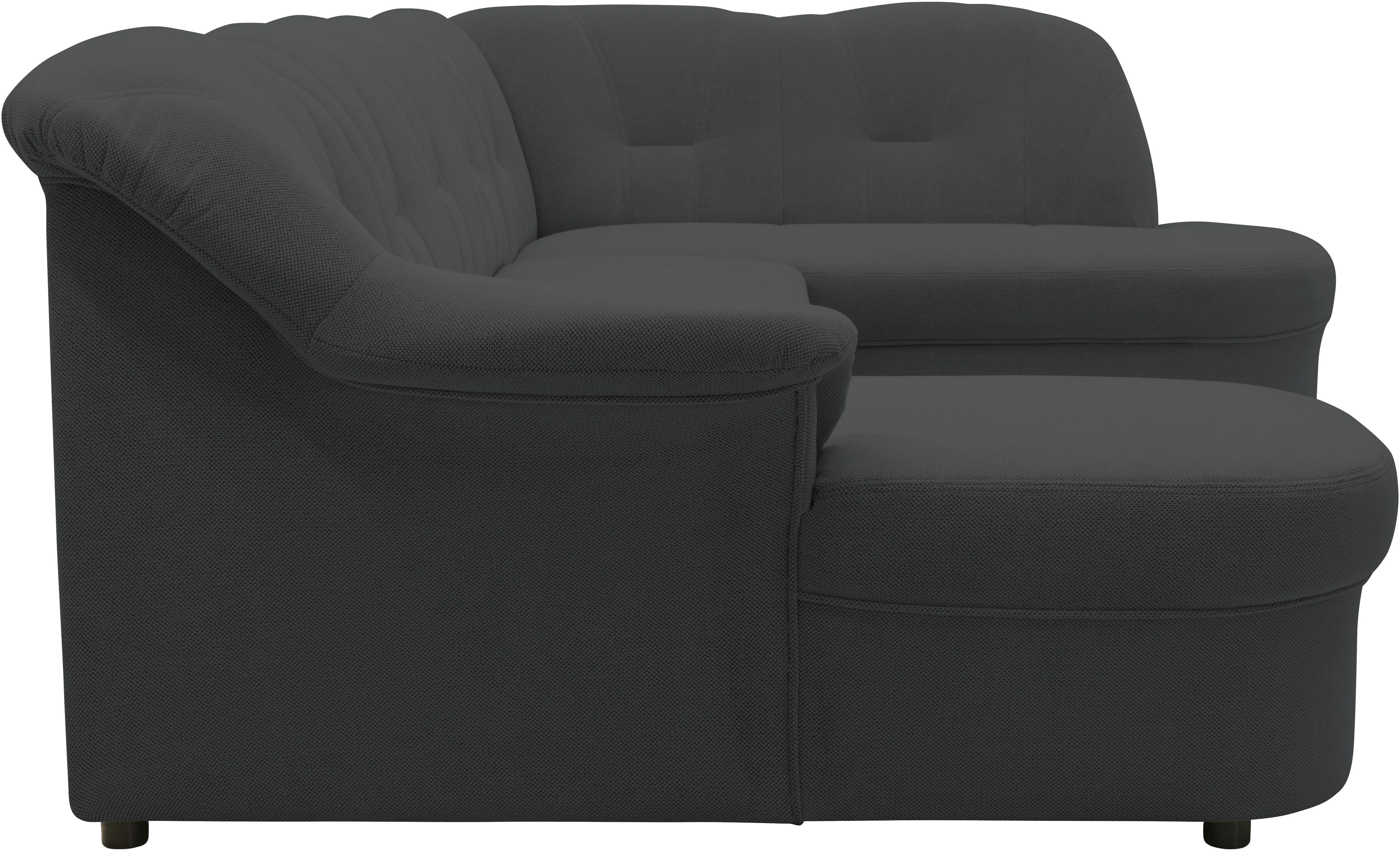 DOMO collection Zithoek Flores ook in leren bekleding, B/D/H: 293/180/86 cm, U-vorm (3 stuks)