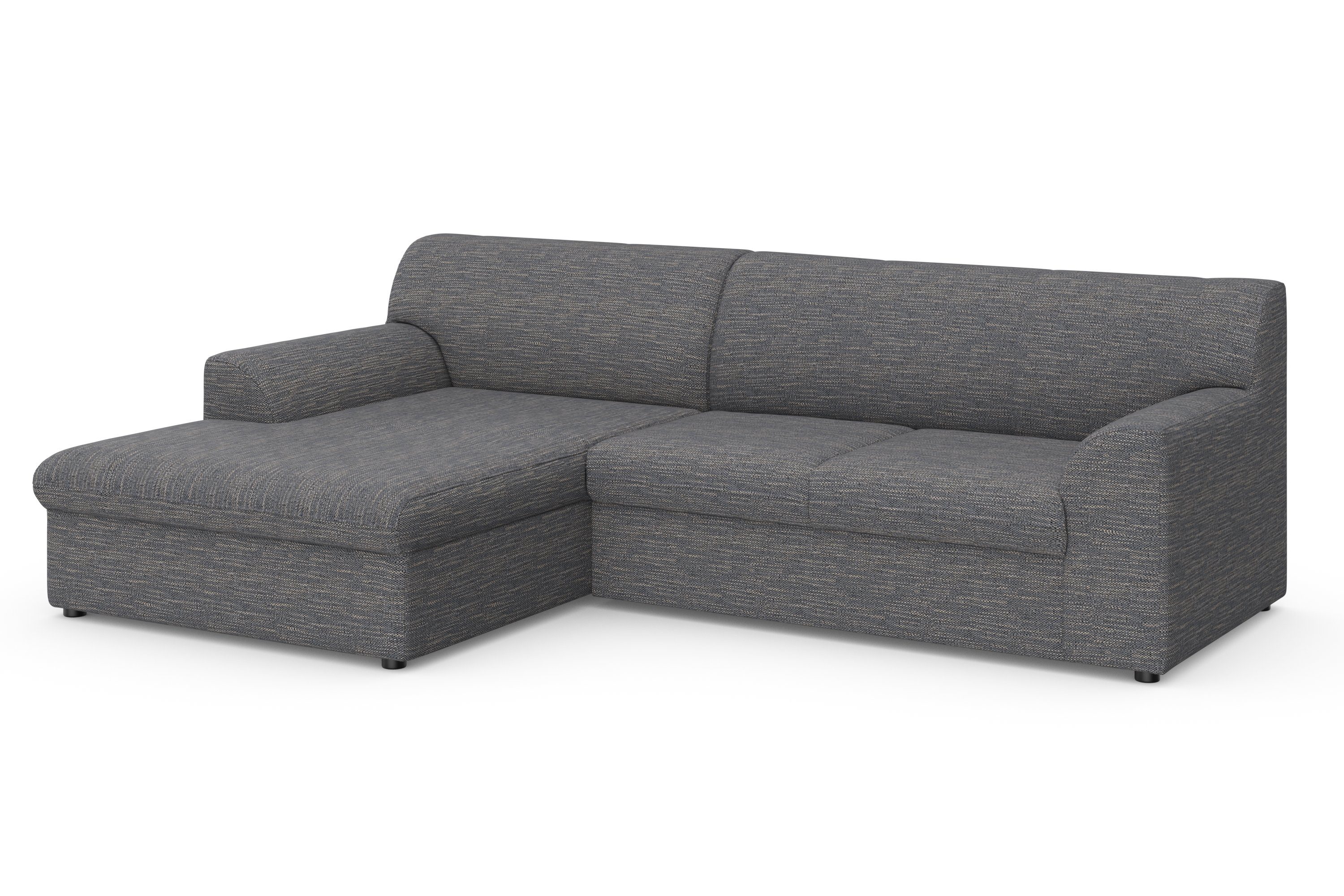 DOMO collection Hoekbank Topper, elegant en tijdloos, compacte afmetingen 245/155cm, L-vorm