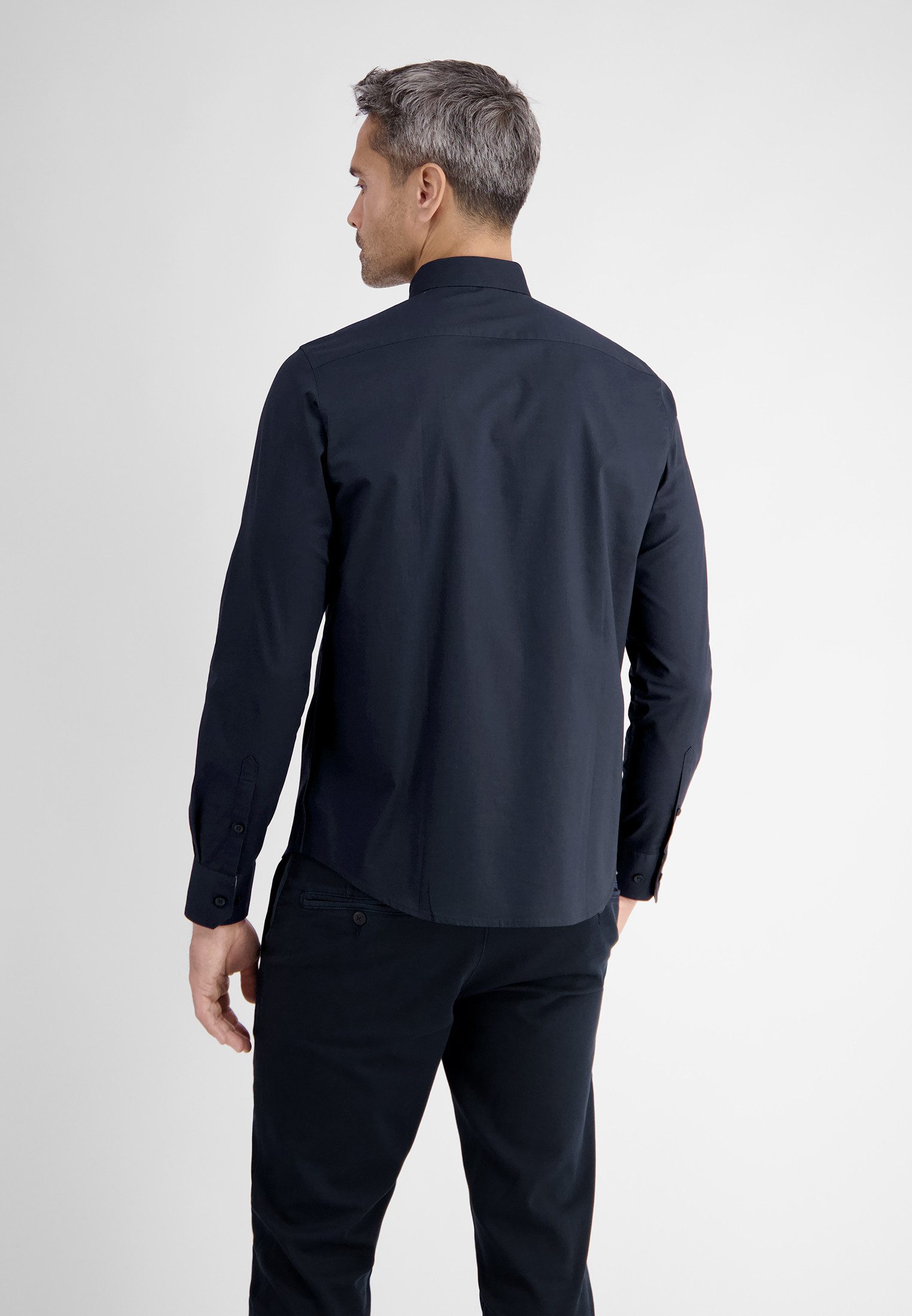 Lerros Overhemd met lange mouwen LERROS basic poplin overhemd, kentkraag