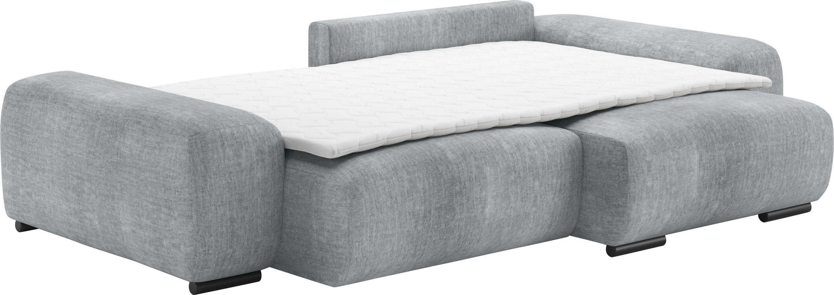 Mr. Couch Hoekbank Sundance II Doorlopende slaper met EasyBett-slaapfunctie, bedlade