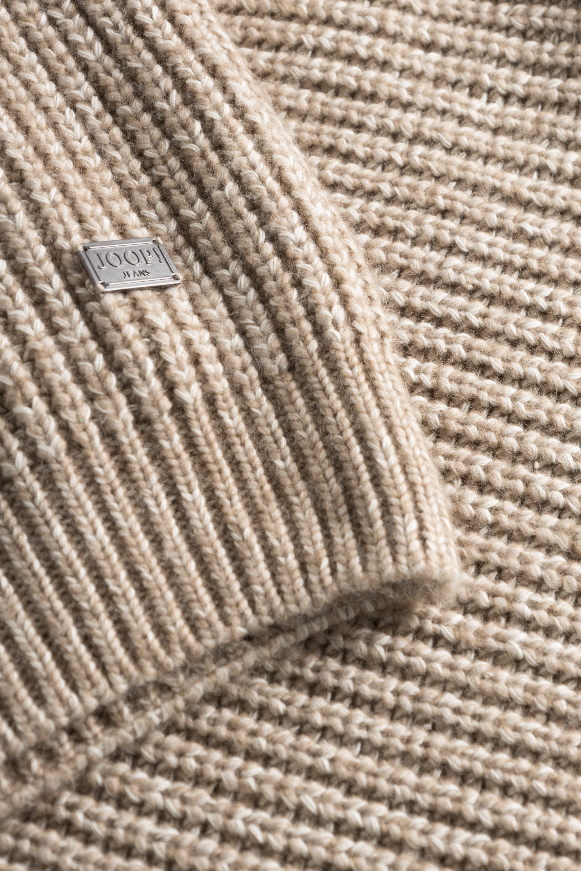 Joop Jeans Trui met ronde hals Oro in gemêleerde look