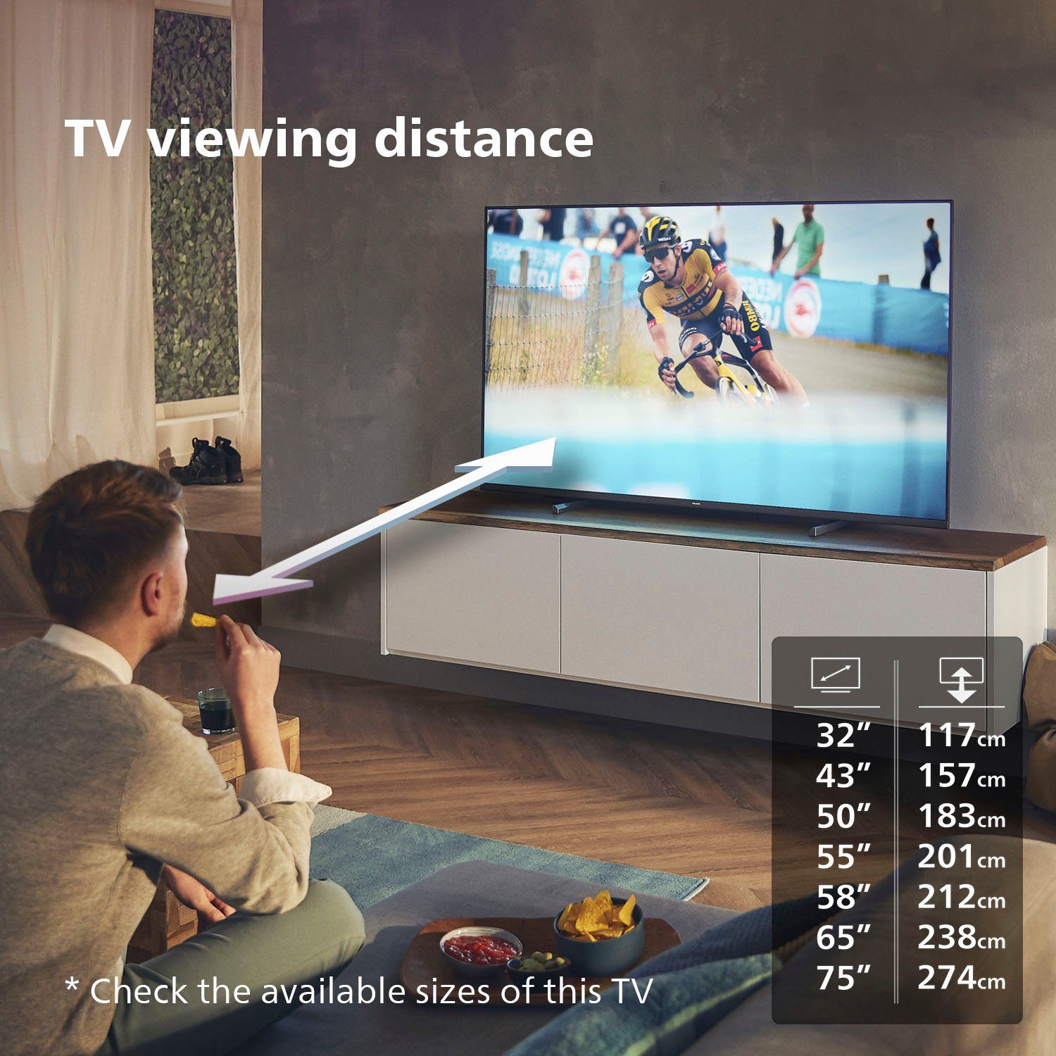 Philips Led-TV 43PUS7608/12, 108 cm / 43", 4K Ultra HD, Smart TV