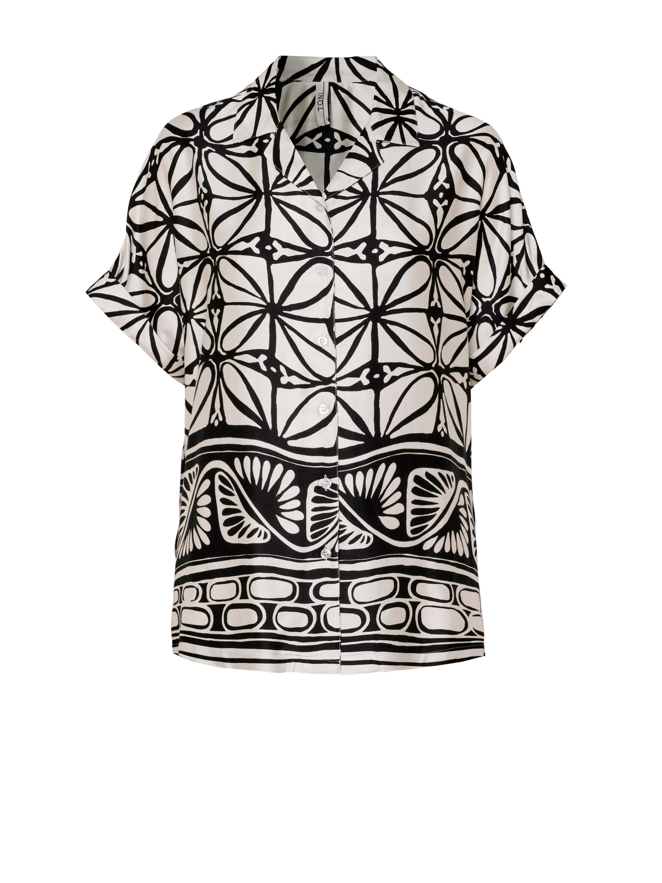 TONI Blouse met korte mouwen Bex met grafische all-over print