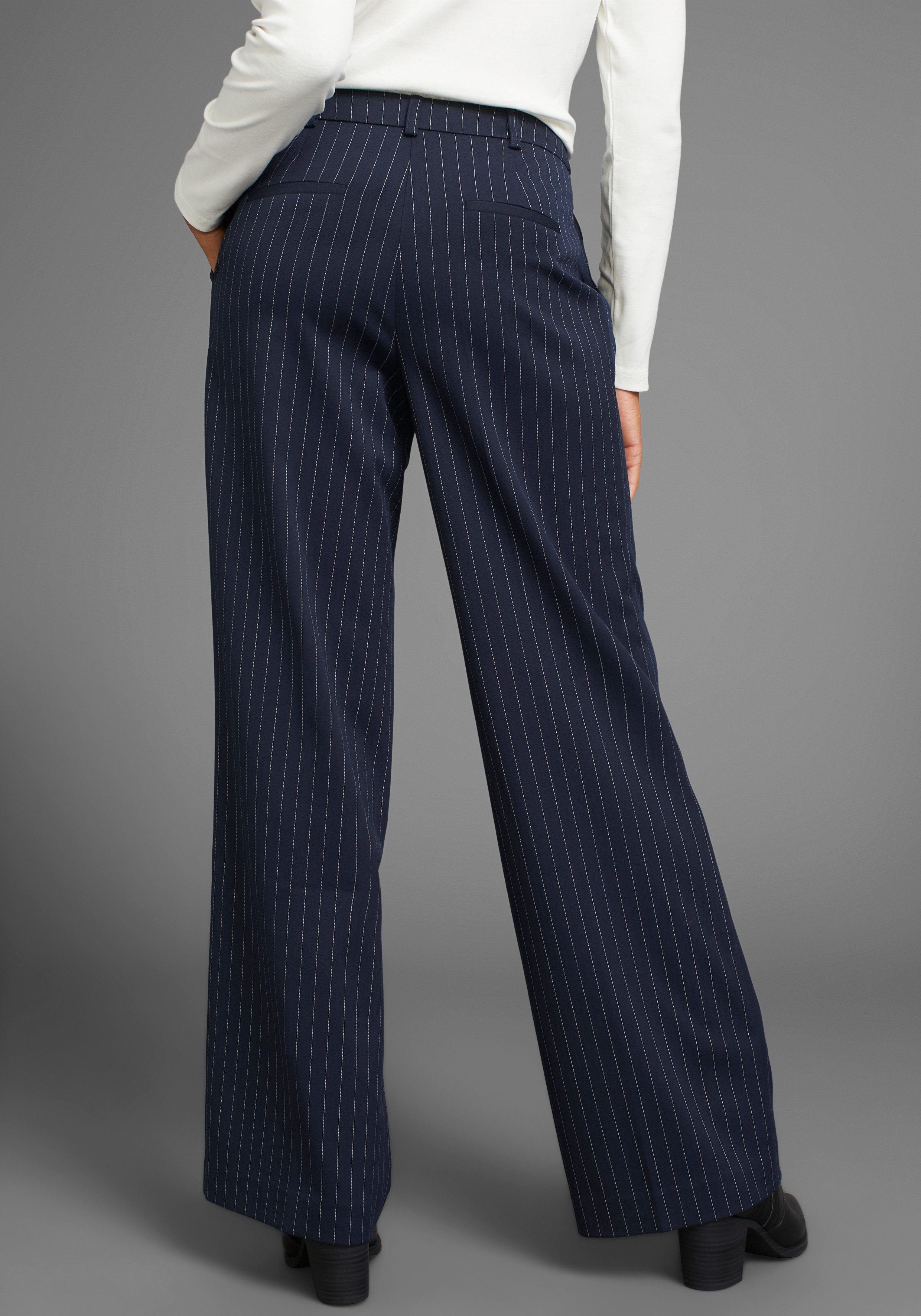 Laura Scott Pantalon met krijtstrepen