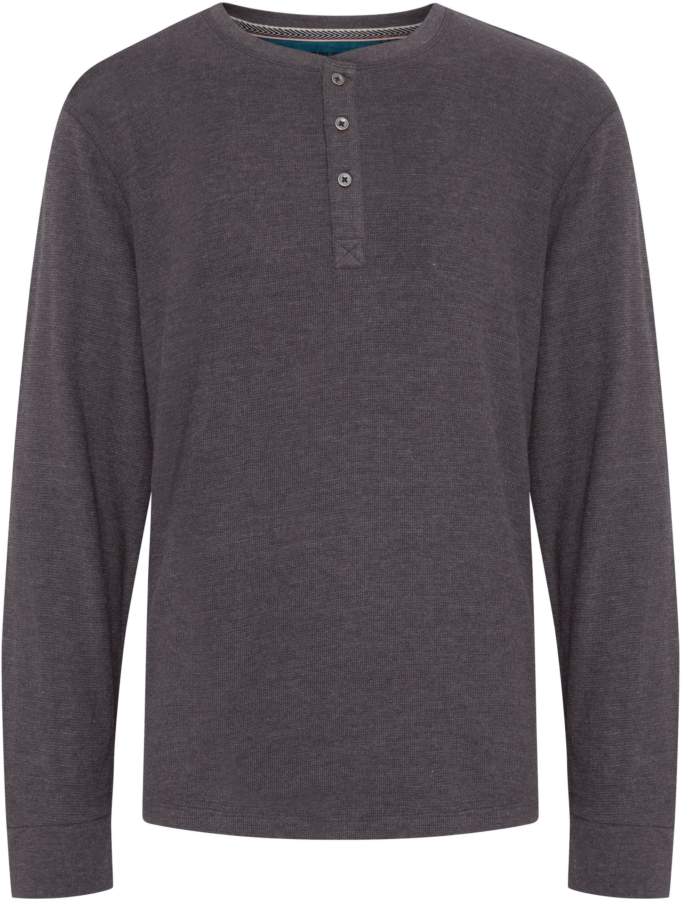 Blend Shirt met lange mouwen BHNOBLE heren longsleeves maat S (44/46) grijs
