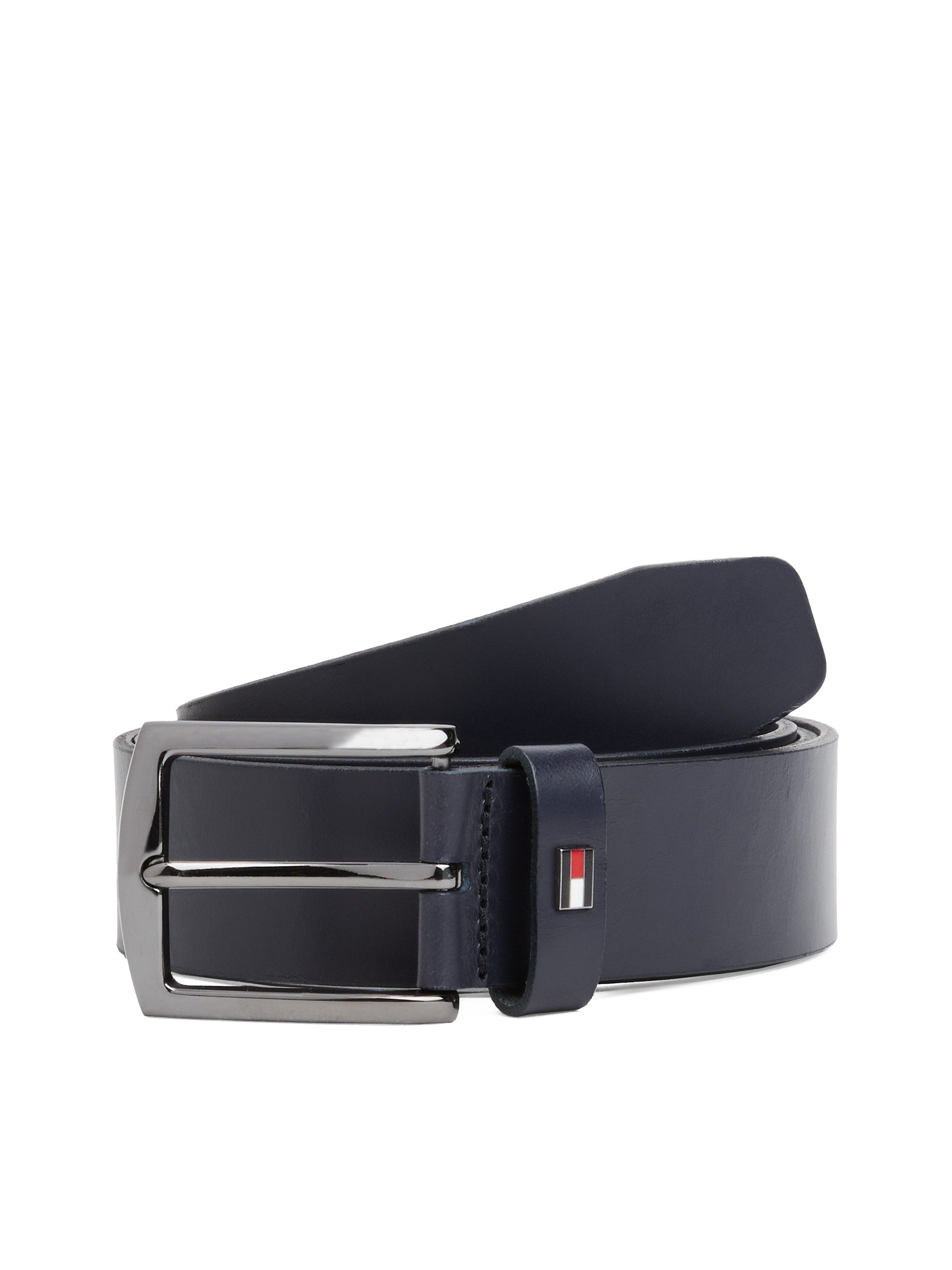Tommy Hilfiger Leren riem DENTON 3.5 EXT Eenvoudige gesp, metalen logo