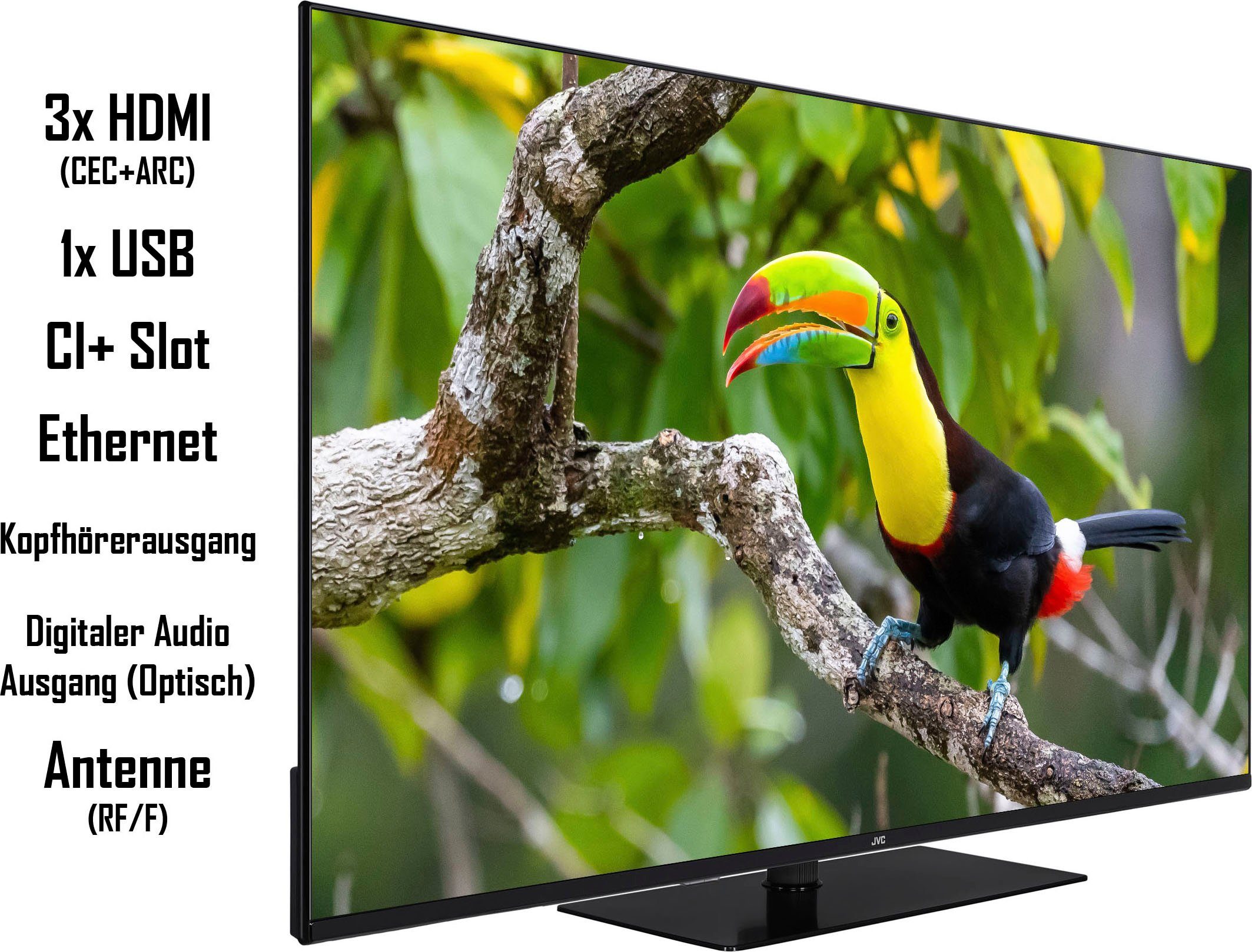 JVC Led-TV LT-50VU6355, 126 cm / 50", 4K Ultra HD, Smart TV