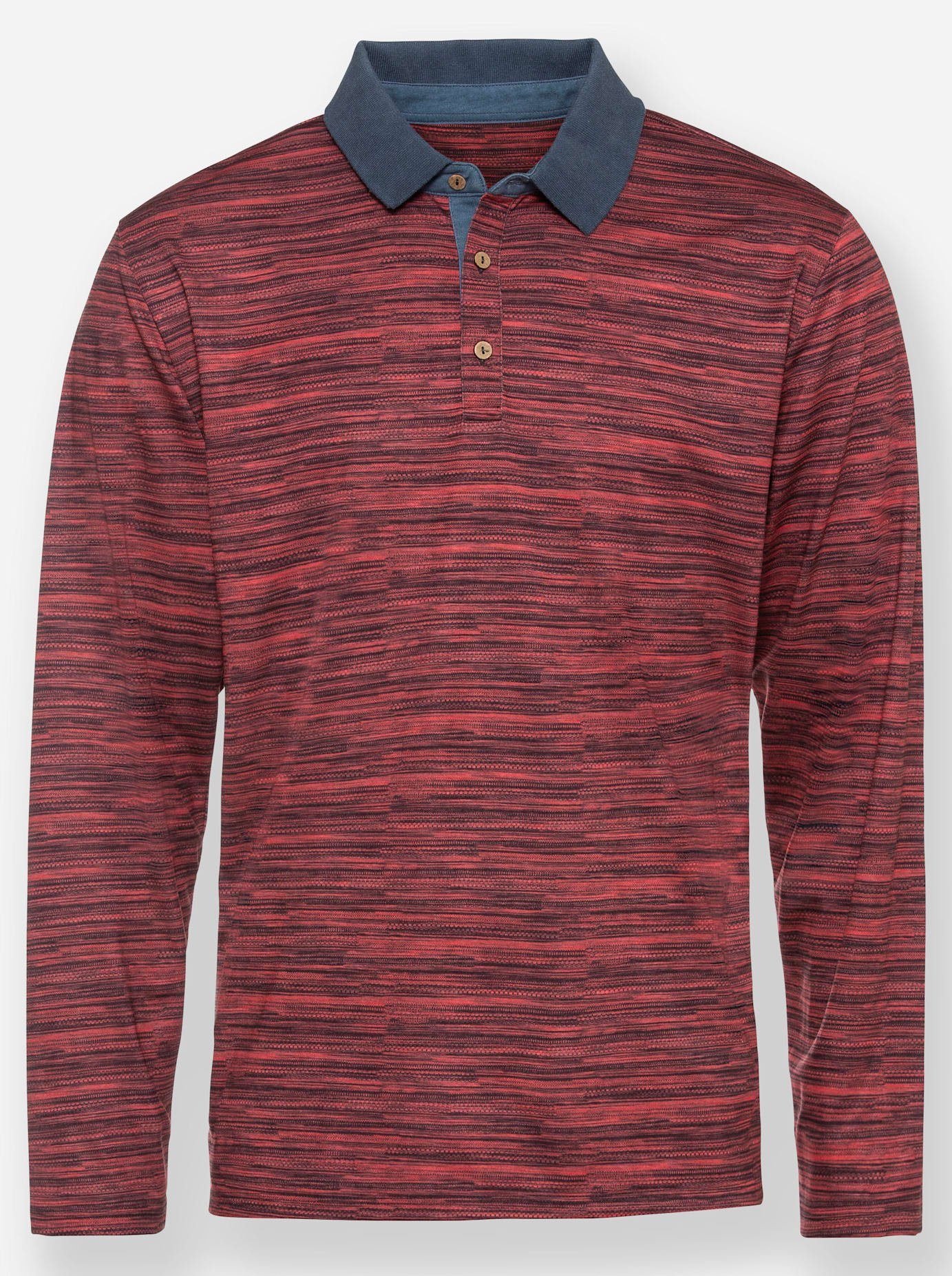 Marco Donati Shirt met lange mouwen Poloshirt met lange mouwen (1-delig)