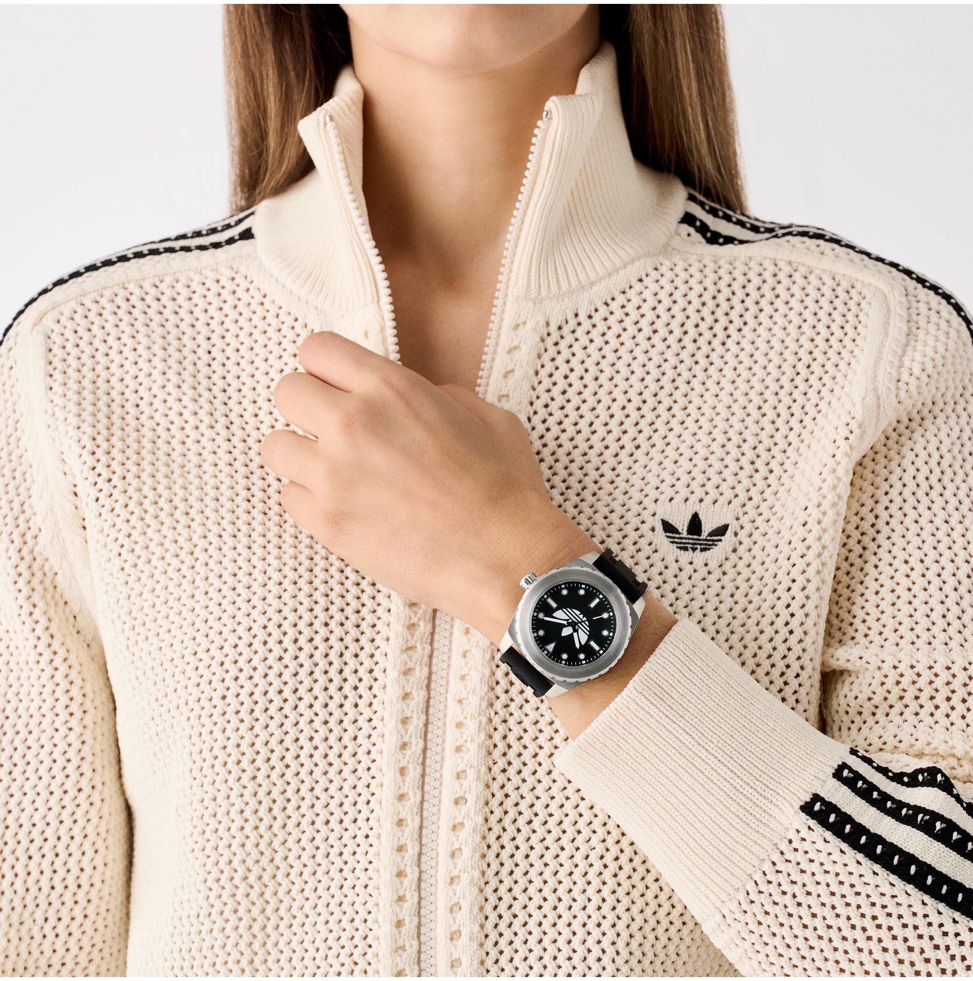 adidas Originals Kwartshorloge DISCOVERER ONE Polshorloge, heren, dames, siliconen band, waterafstotend tot 5 bar