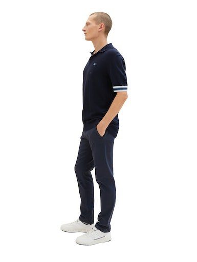 Tom Tailor Chino met een stijlvolle structuur (2-delig, Inclusief ceintuur)
