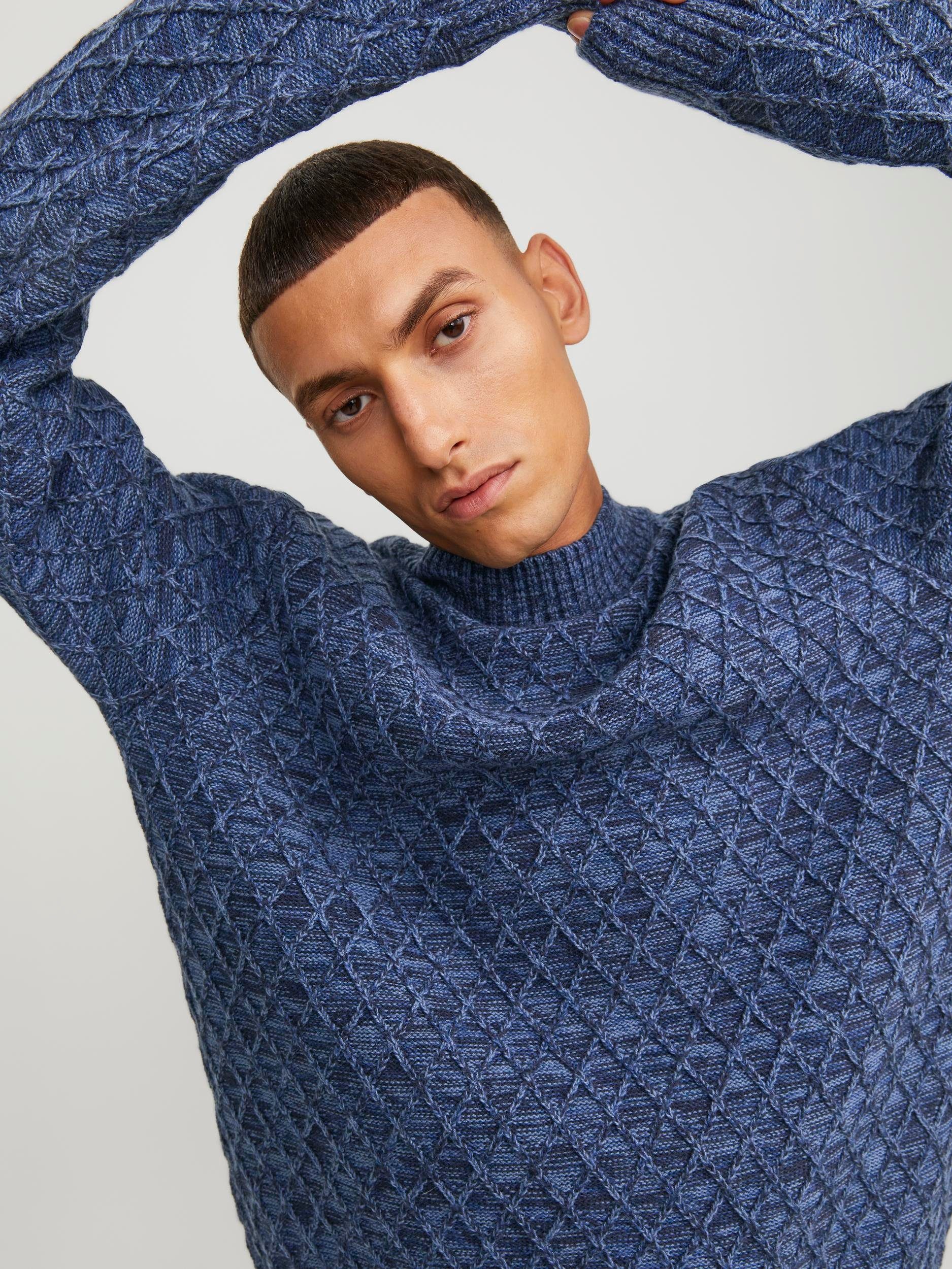 Jack & Jones Trui met staande kraag JPRCCZIGGI KNIT MOCK NECK LN