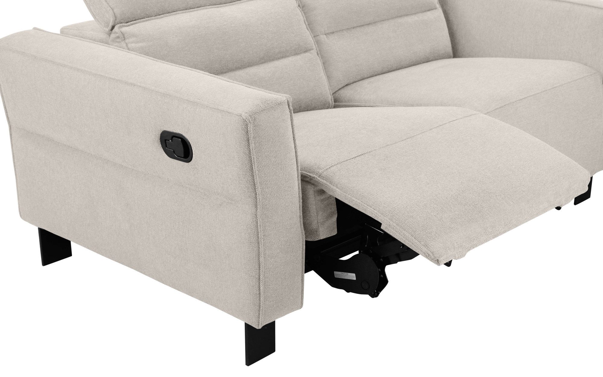 Places of Style 2-zitsbank Carpari, 162 cm, met handmatige of elektrische relaxfunctie
