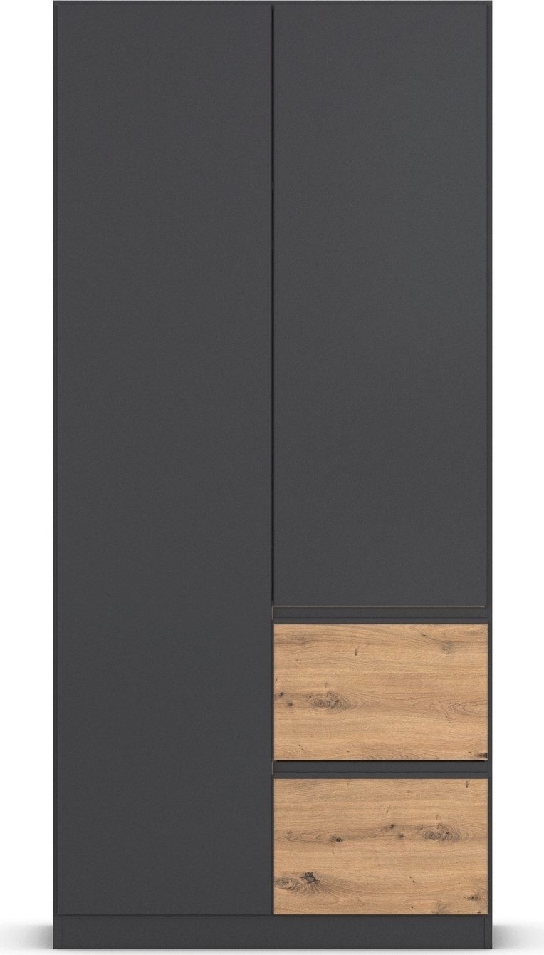 rauch Draaideurkast Kledingkast Kast Garderobe Wasmand COSTA Breedte 91 cm greeploze front met push-to-open functie MADE IN GERMANY
