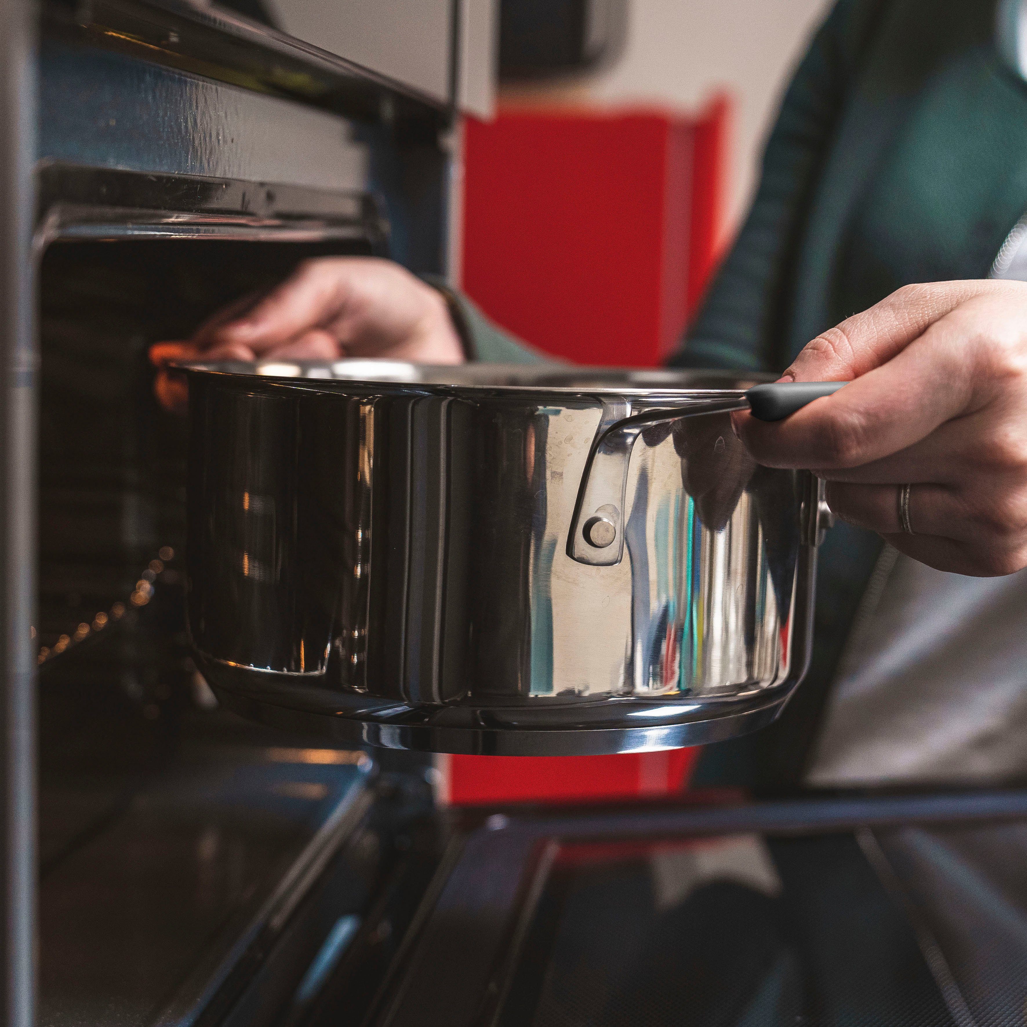 Tefal Pannenset G7376S Opti'Space Thermo-Fusion-bodem, voor alle kookplaten inclusief inductie (set, 6-delig)
