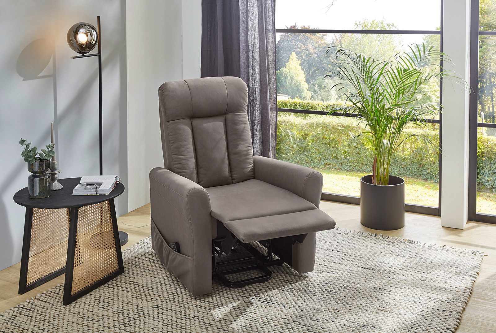 Jockenhöfer Gruppe Relaxfauteuil Detroit, met elektromotorische verstelfuncties Opstelfunctie, pocketvering, 2 motoren, afstandsbediening