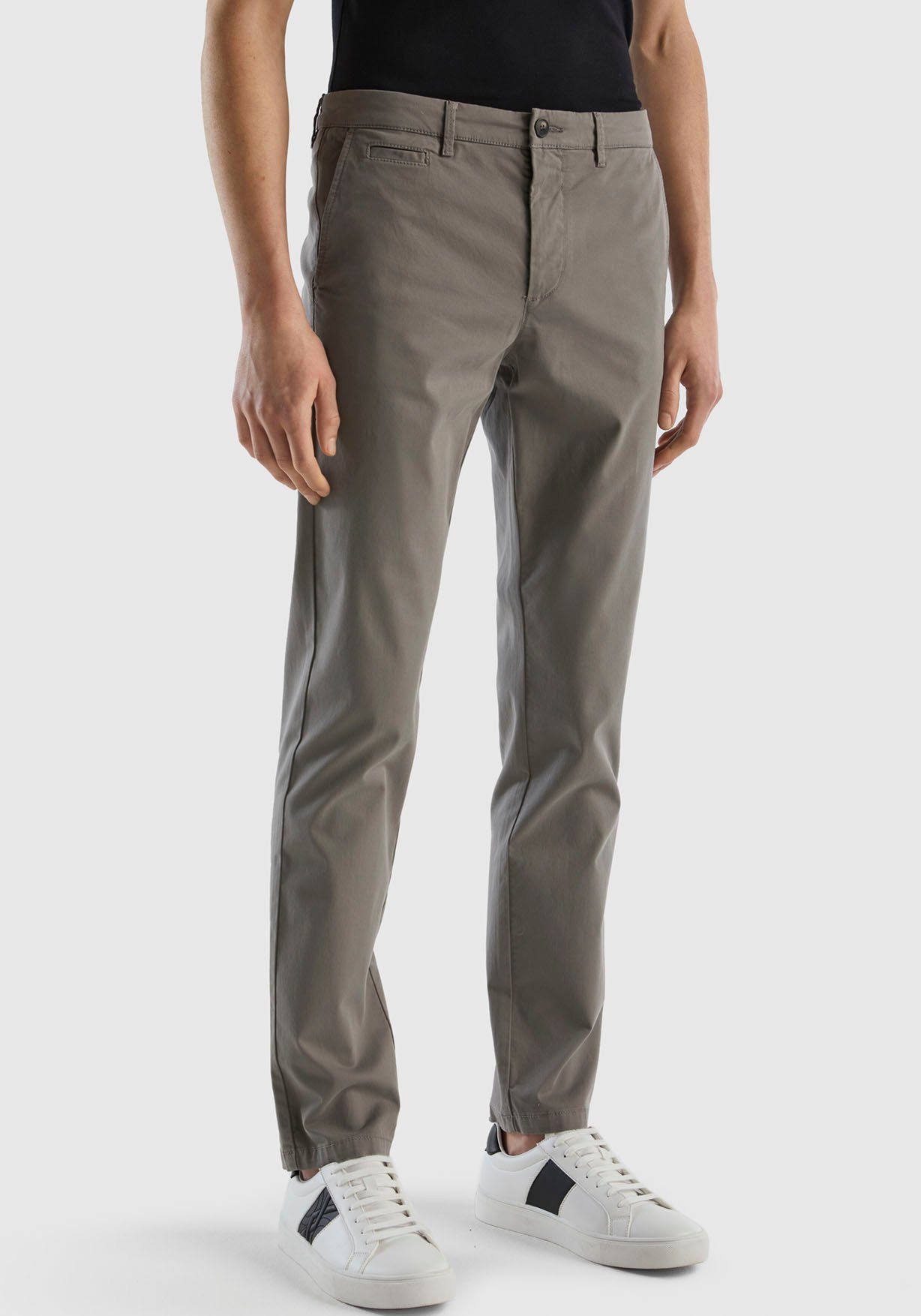 United Colors of Benetton Chino in klassieke chino-look heren chino's maat 52 (58) grijs