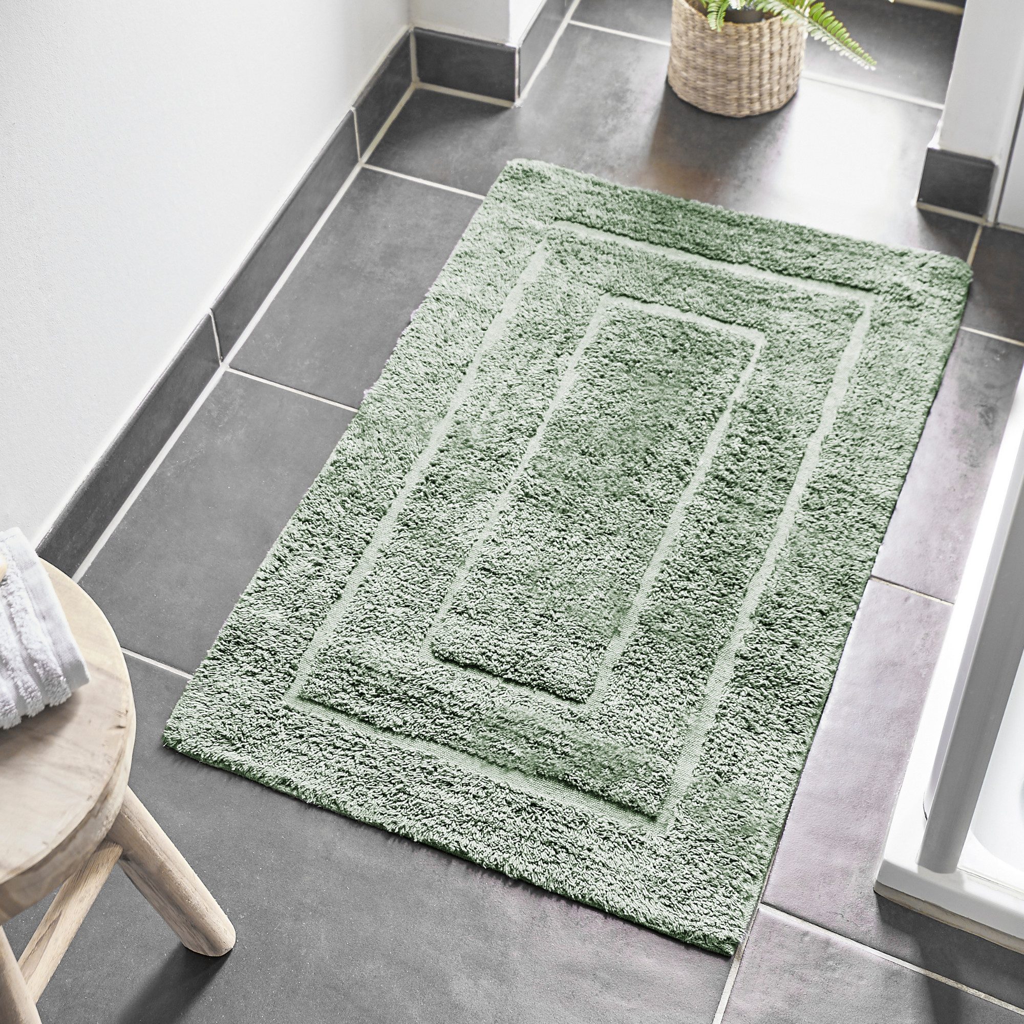 Andiamo Badmat Havanna, 50x80 cm Badmat, effen kleuren, hoog-laag effect, verschillende designs (1 stuk)