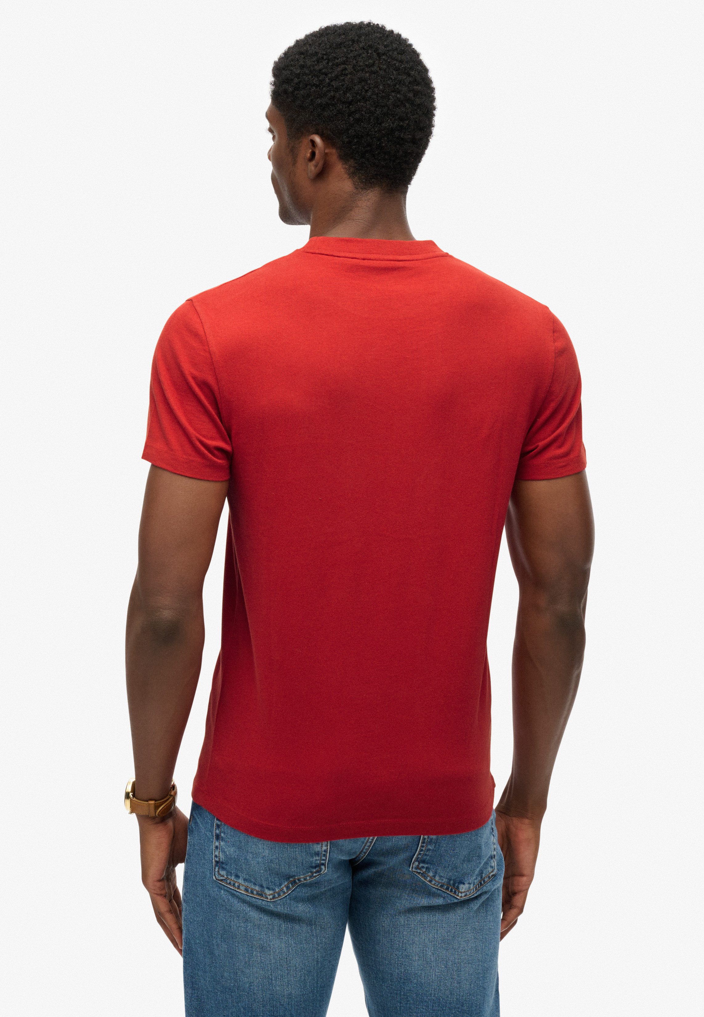 Superdry Shirt met ronde hals ESSENTIAL LOGO EMB TEE