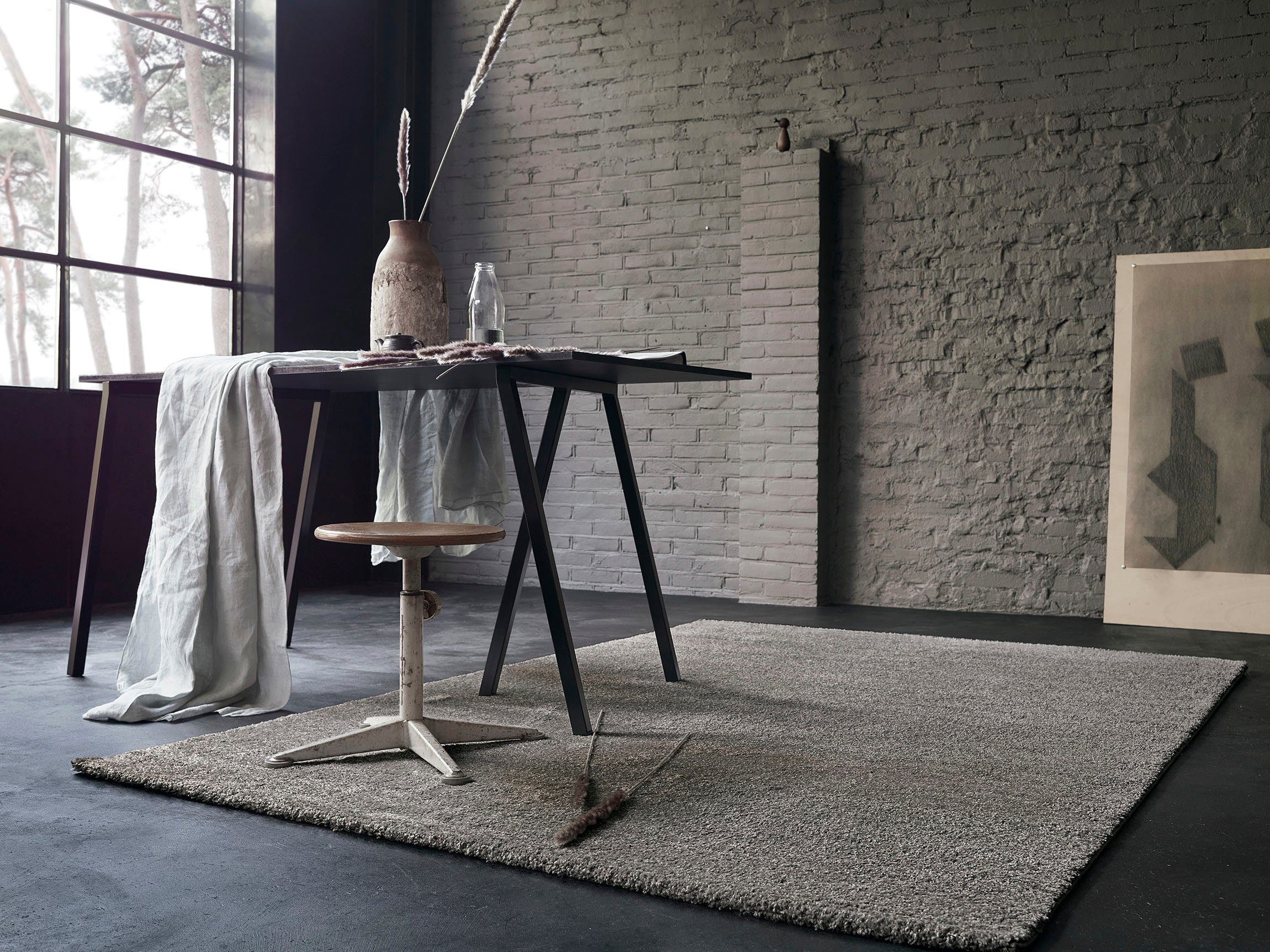 Wecon home Basics Vloerkleed Lotta Korte pool, woonkamer
