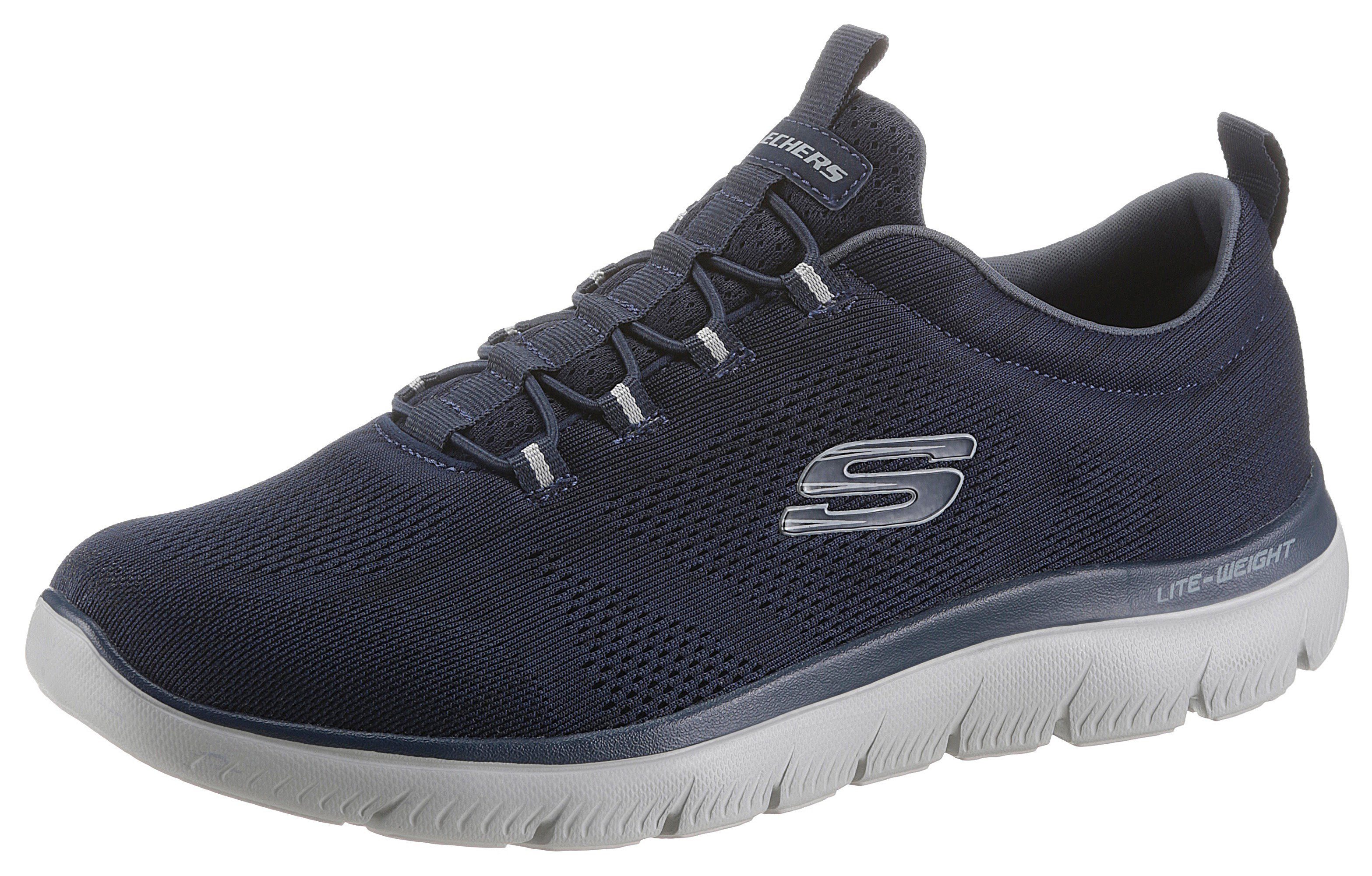 Skechers Slip-on sneakers Summits Vrijetijdsschoen, slipper, comfortschoen met elastiek om in te stappen