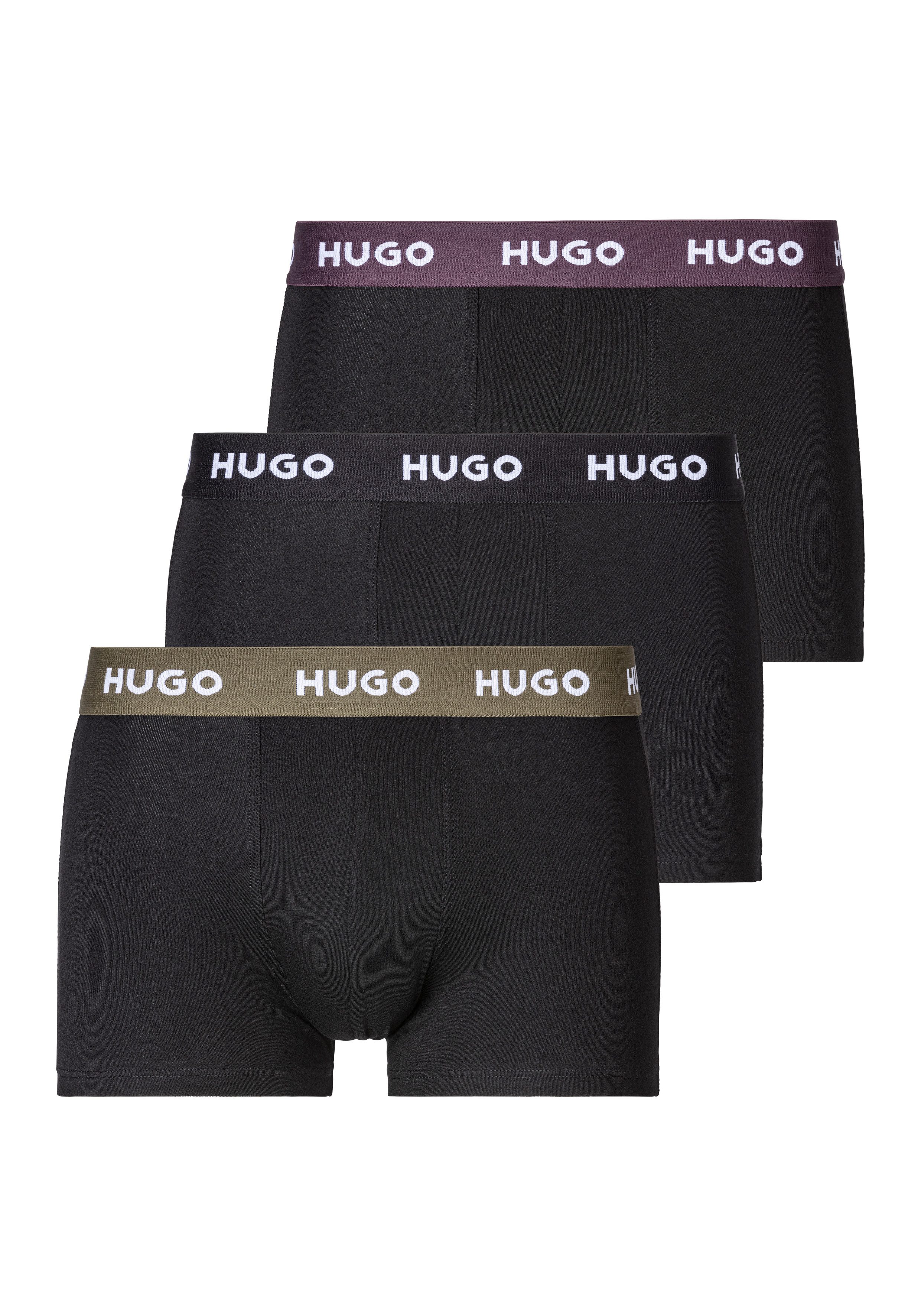 HUGO Boxershort met elastische band in een set van 3 stuks