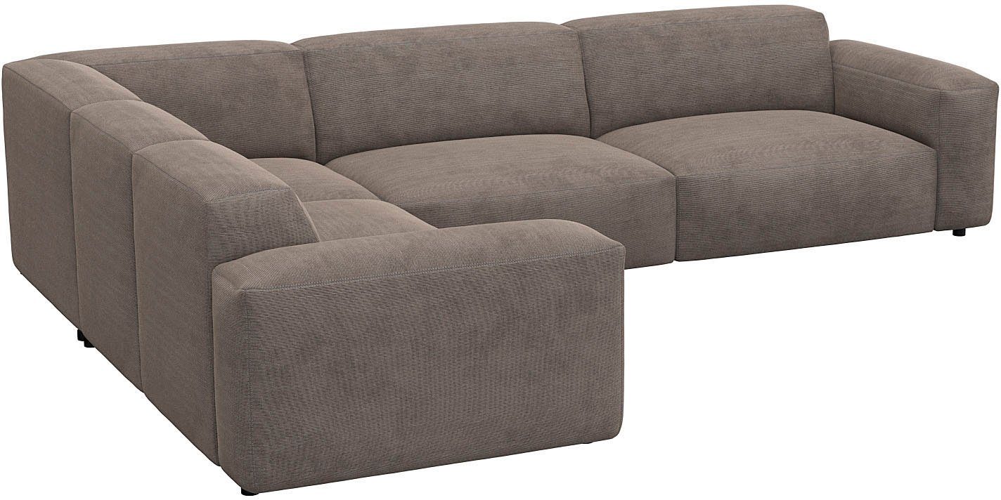 FLEXLUX Hoekbank Lucera, super comfortabel door hoogwaardige zitconstructie met koudschuim