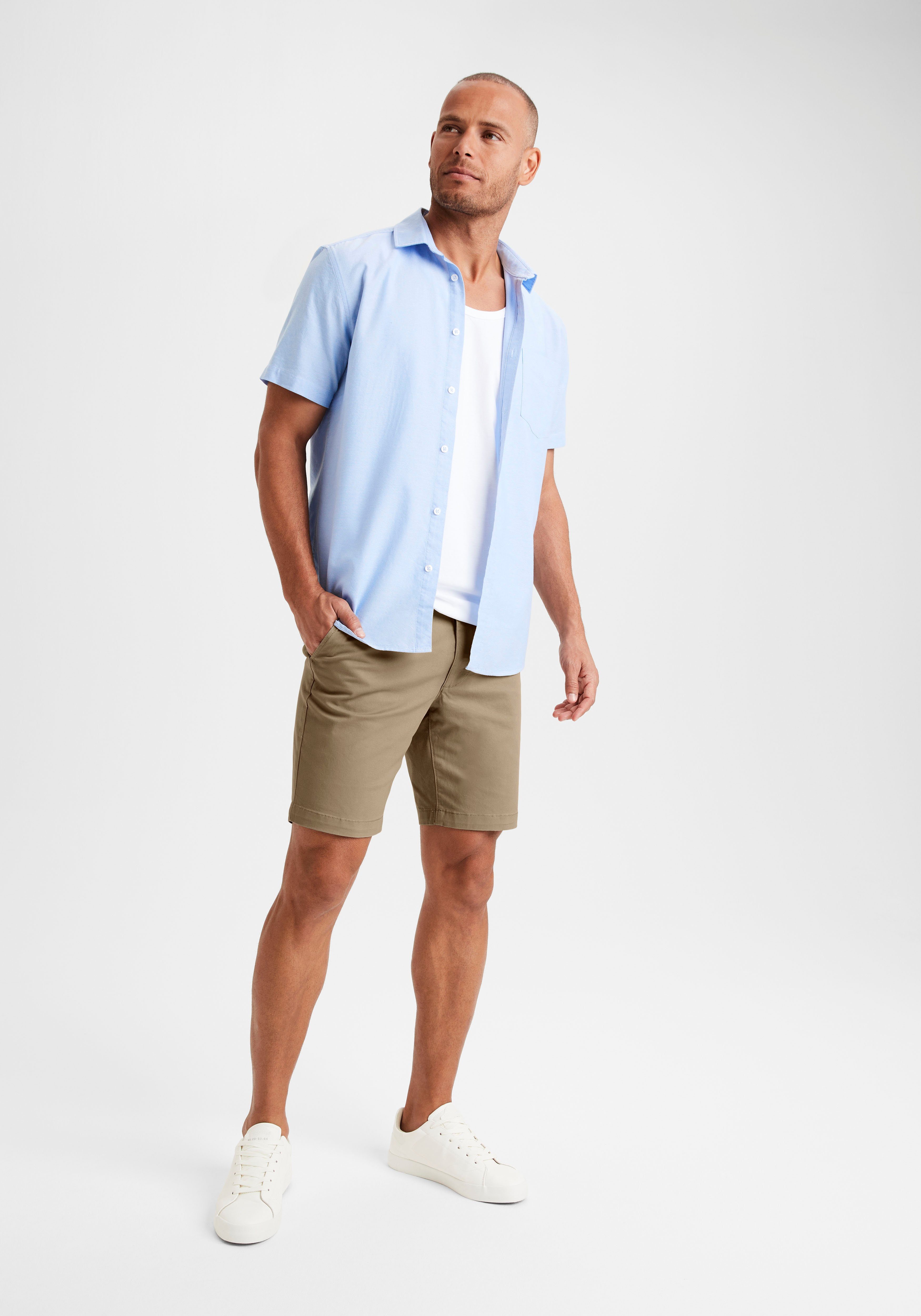 H.I.S Chino-short Regular fit Shorts van elastische katoenkwaliteit