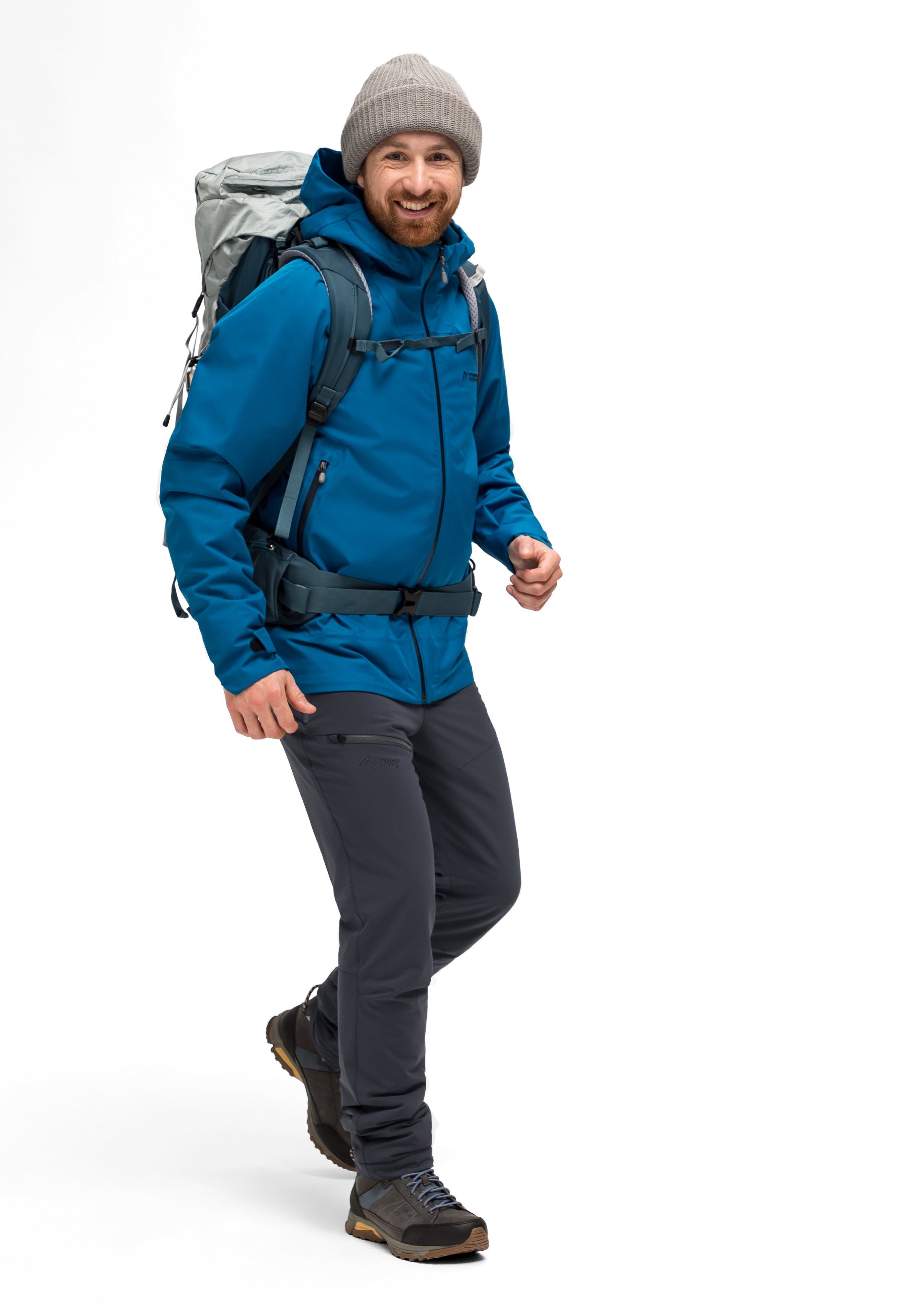 Maier Sports Outdoorjack Solo Tipo M Heren jas, ademend waterdicht, regenjas met capuchon