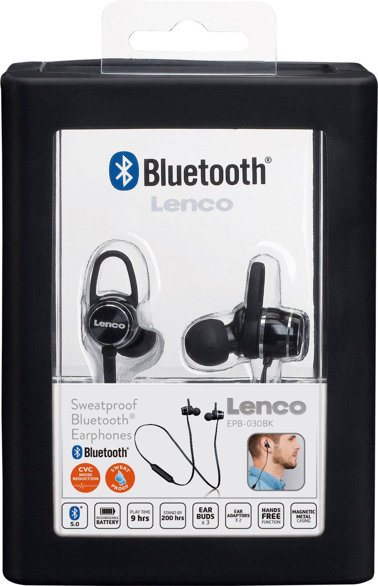 Lenco Bluetooth-hoofdtelefoon EPB-030