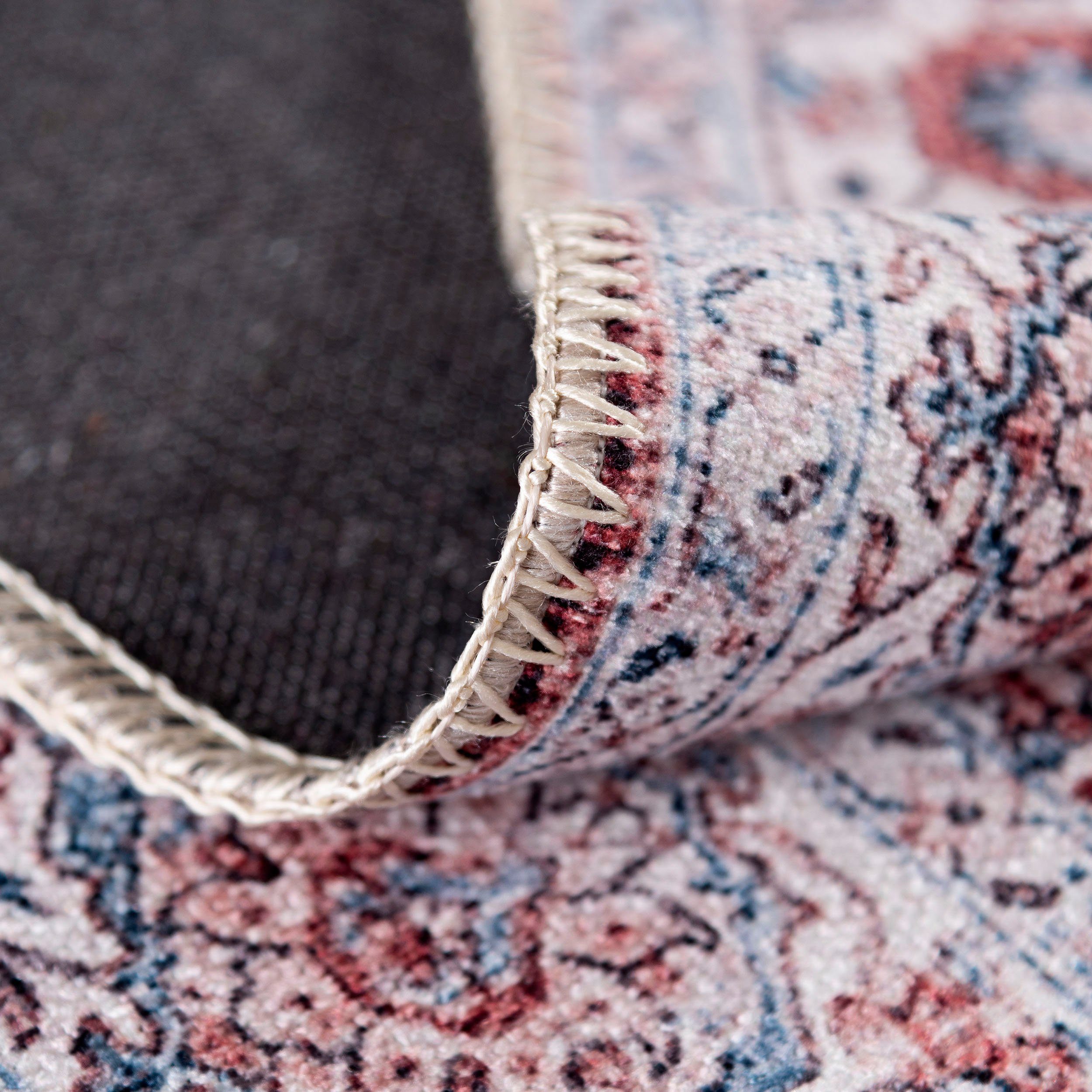 Sehrazat Vloerkleed Vintage 3540 Korte pool, wasbaar, chenille met katoen, woonkamer