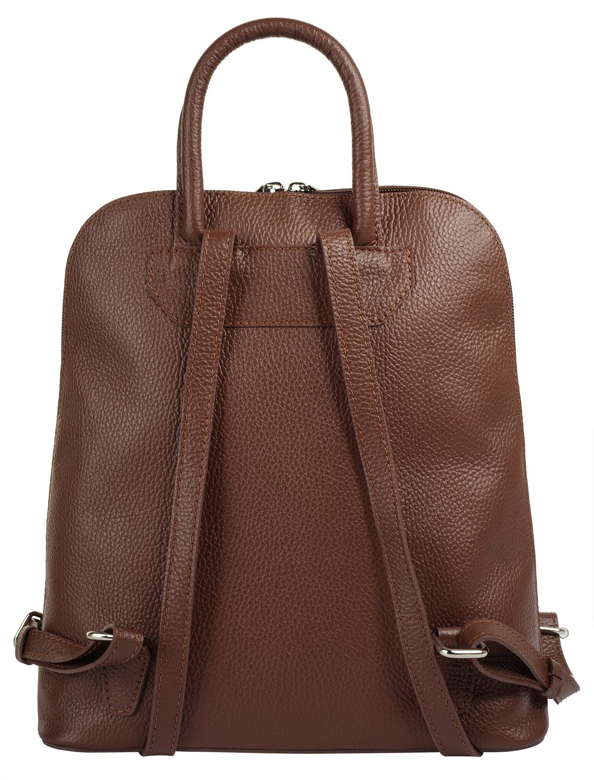 Cluty Rugzak echt leer, made in italy
