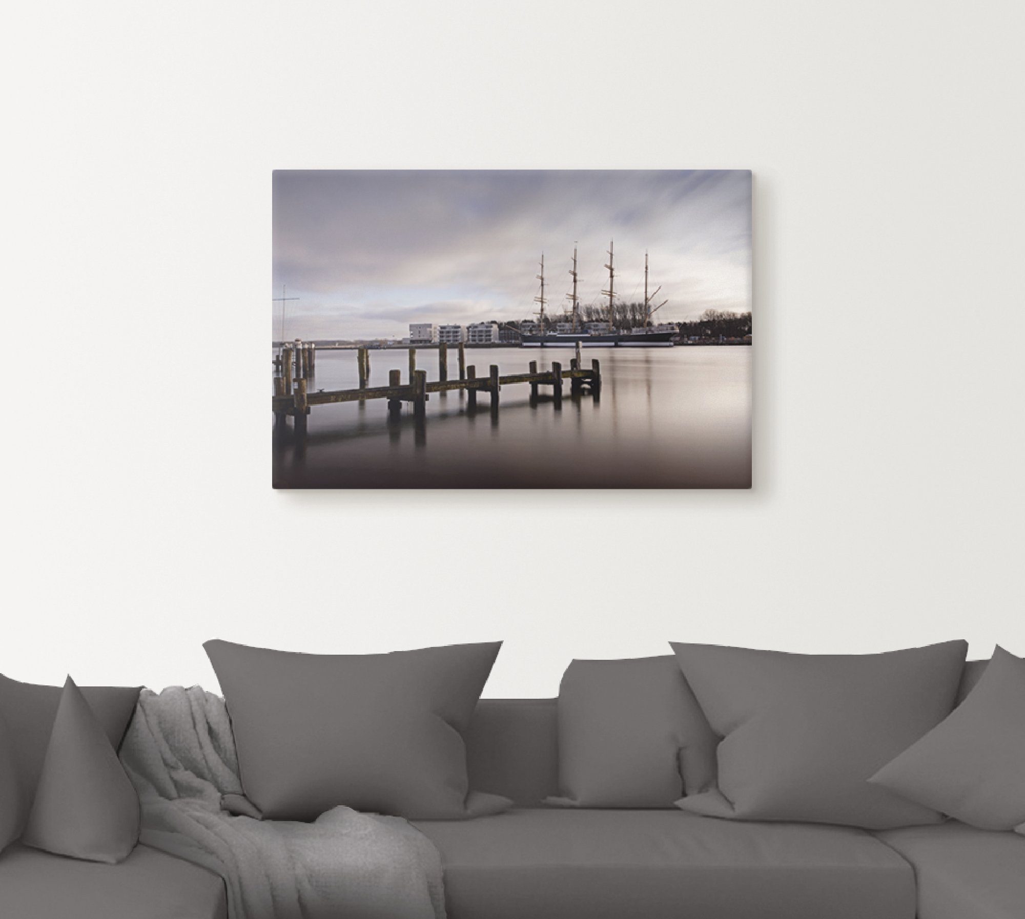 Artland Artprint Haven Lübeck als artprint van aluminium, artprint op linnen, muursticker of poster in verschillende maten