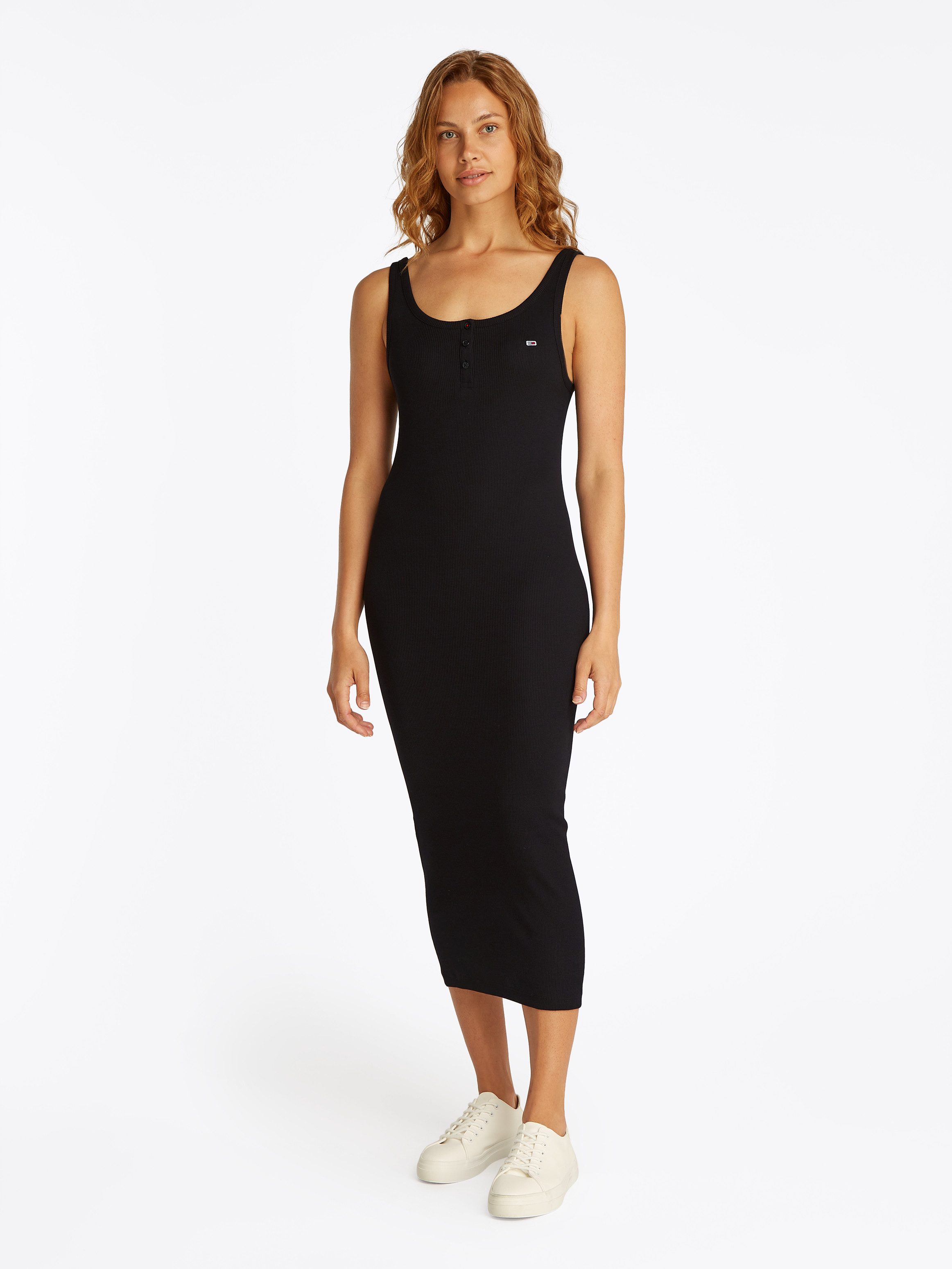 TOMMY JEANS Jerseyjurk TJW BUTTON TANK DRESS