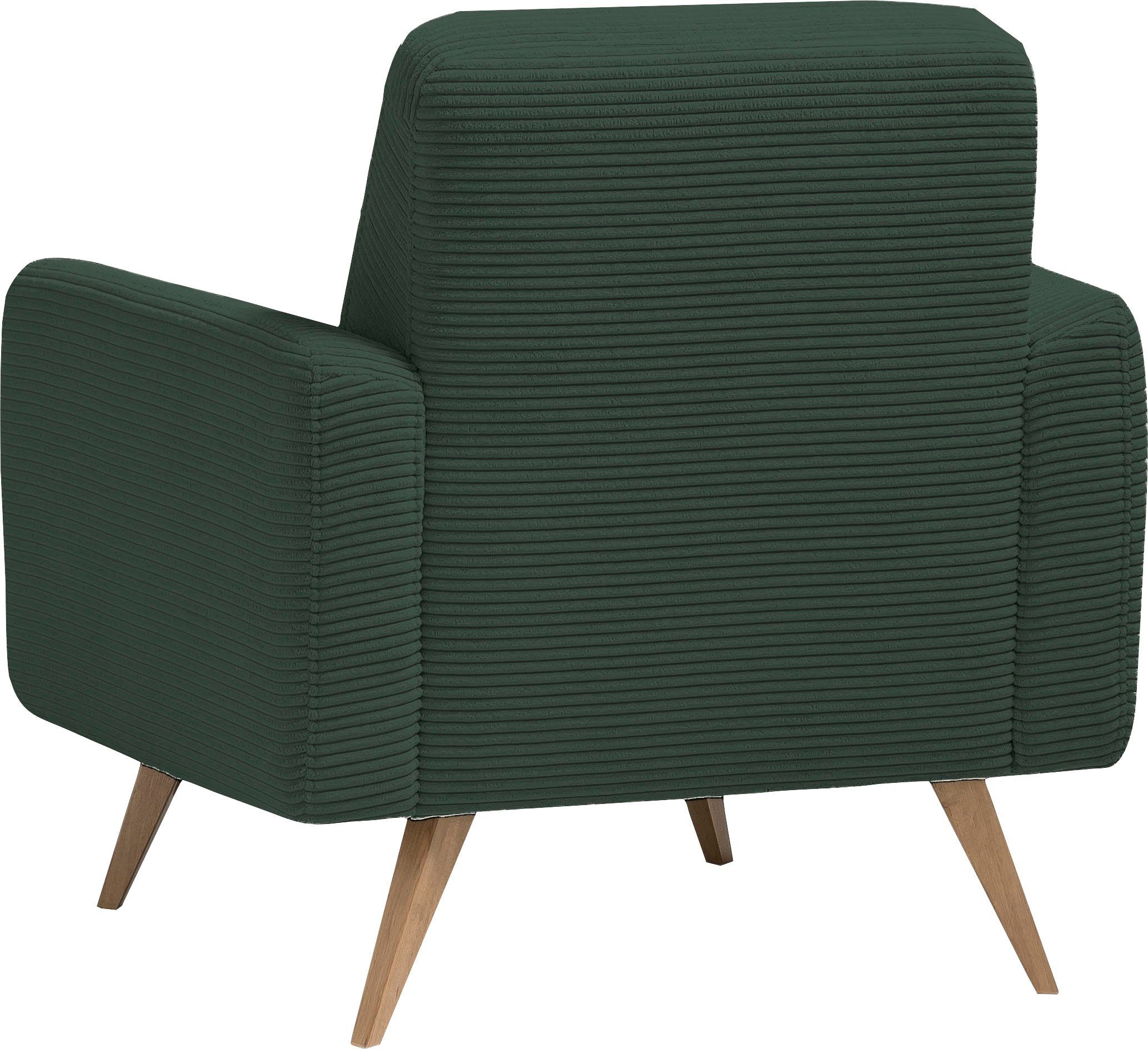 exxpo - sofa fashion Fauteuil Samso, loungestoel elegant en comfortabel, actuele cord bekleding