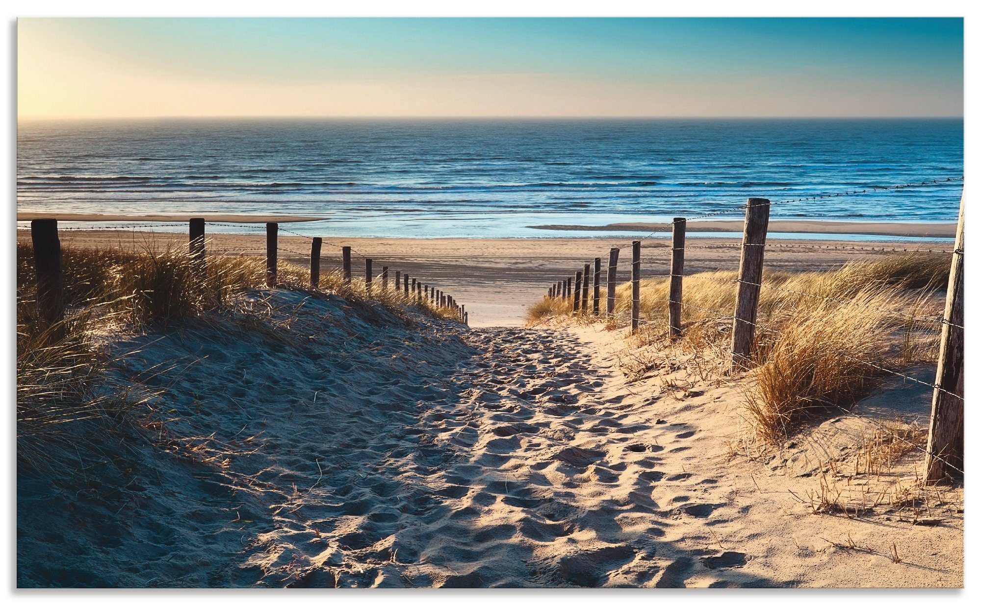 Artland Keukenwand Weg naar het Noordzeestrand zonsondergang zelfklevend in vele maten - spatscherm keuken achter kookplaat en spoelbak als wandbescherming tegen vet, water en vuil