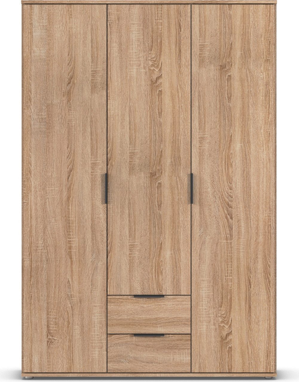rauch Draaideurkast Kledingkast Kast Garderobe Wasmand ESSEA in 2 Breedtes met 2 lades, in eenvoudig ontwerp, moderne grepen made in germany