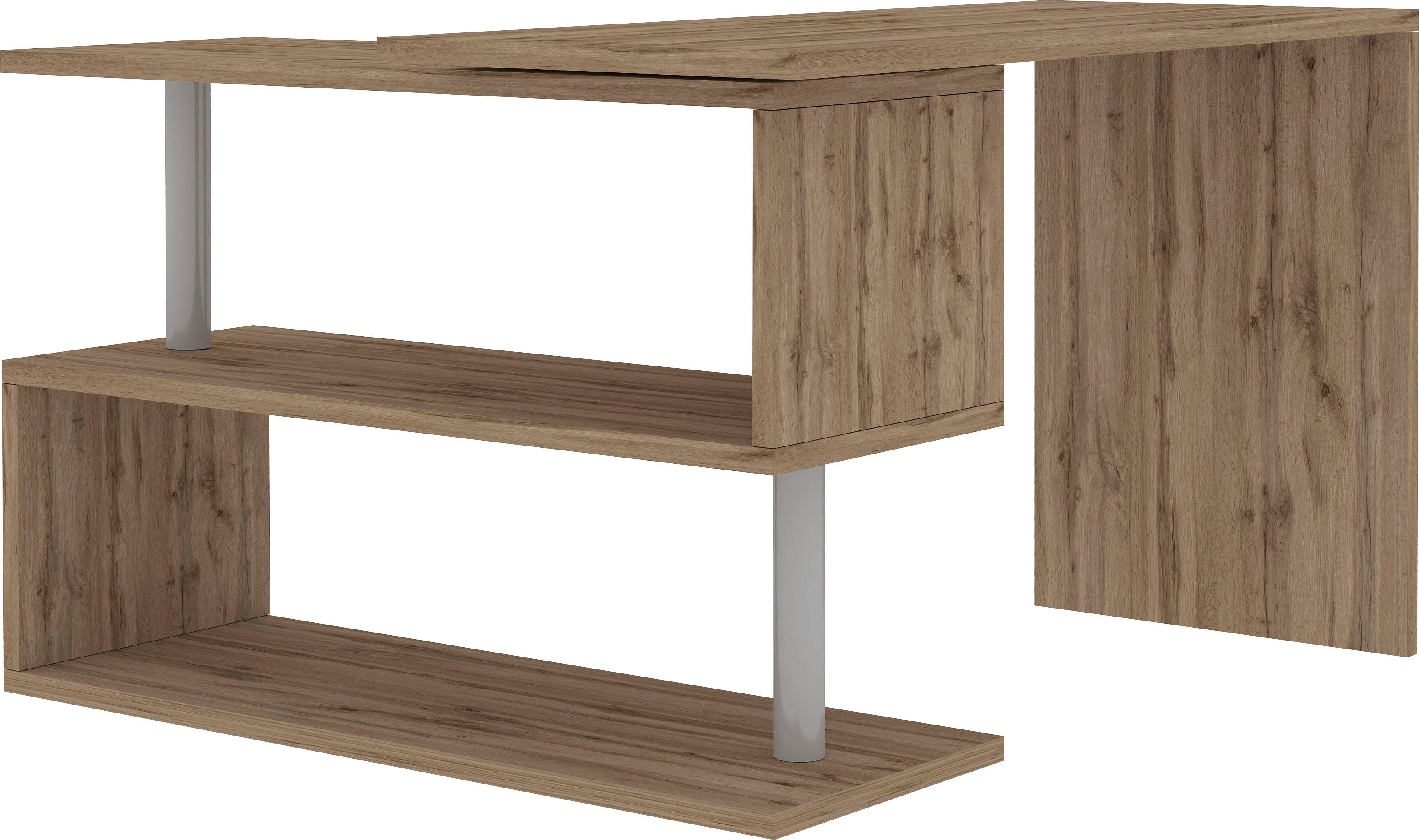 INOSIGN Bureau Volta, Made in Italy multifunctioneel - als computertafel, hoekbureau of sideboard