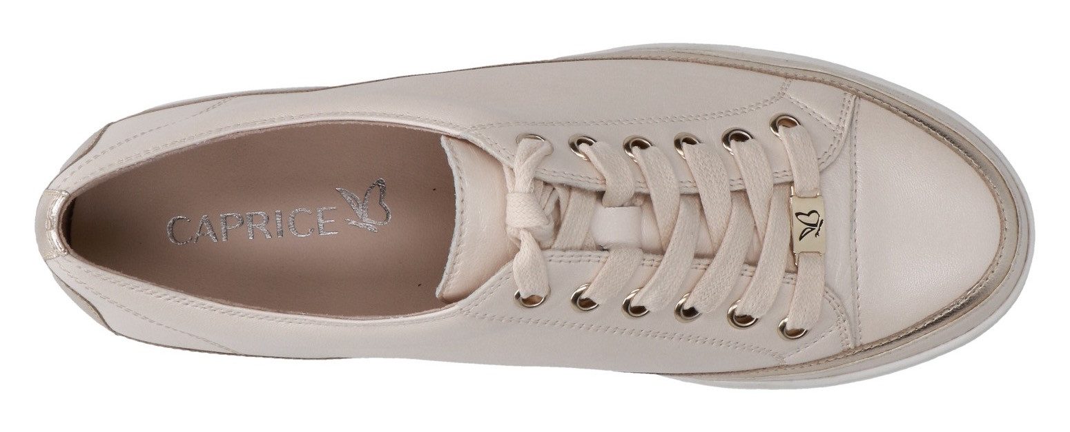 Caprice Plateausneakers , vrijetijdsschoen, halfschoen, veterschoen met gepolsterde schacht