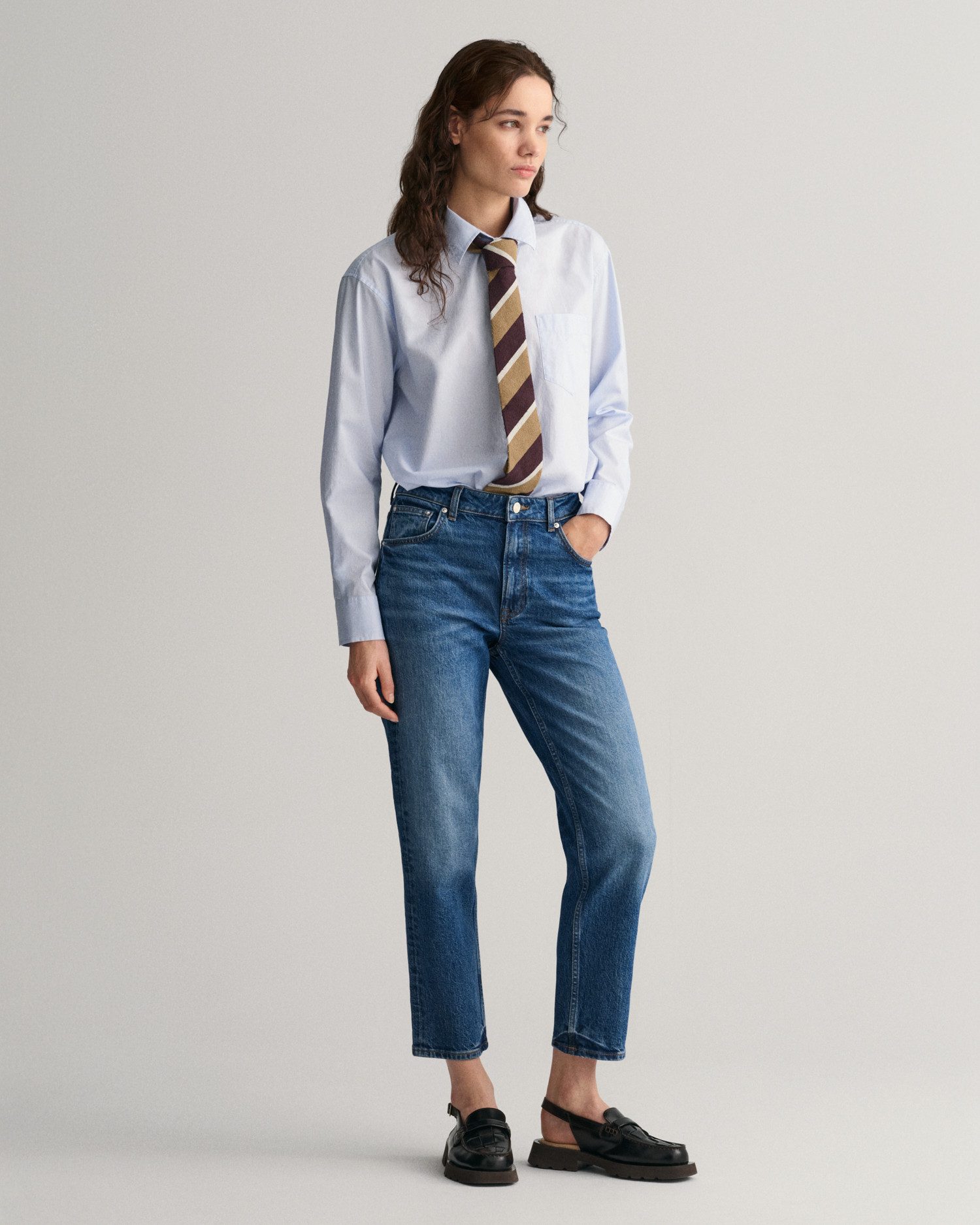 Gant Straight jeans STRAIGHT CROPPED JEANS