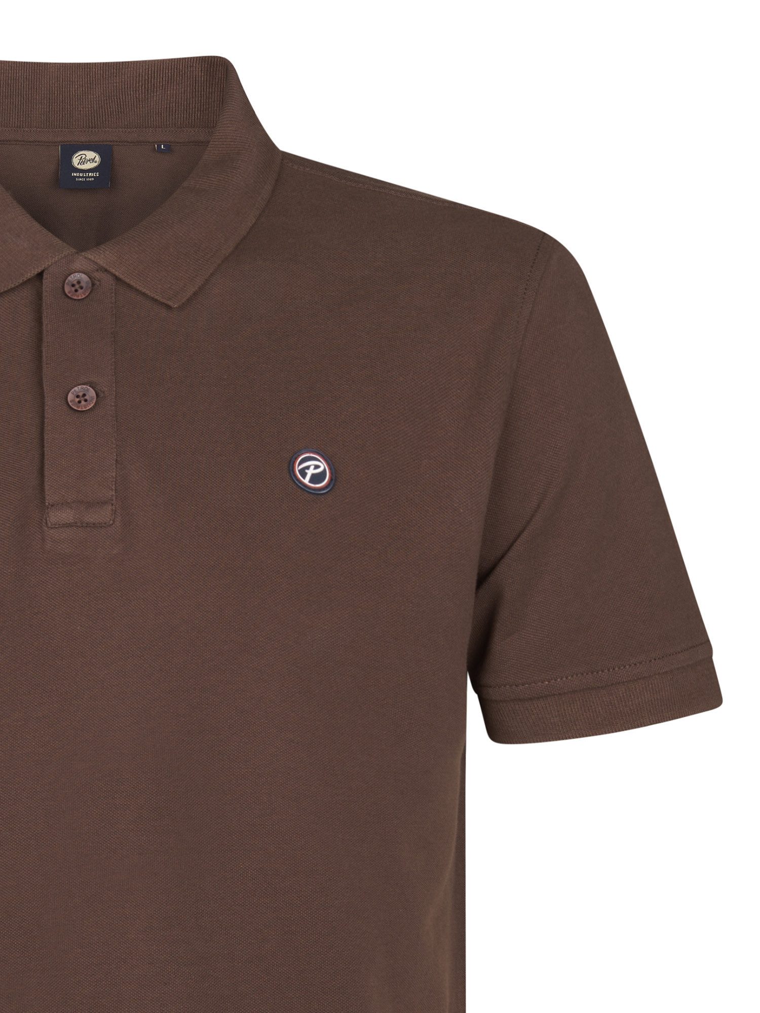Petrol Industries Poloshirt met geborduurd logo