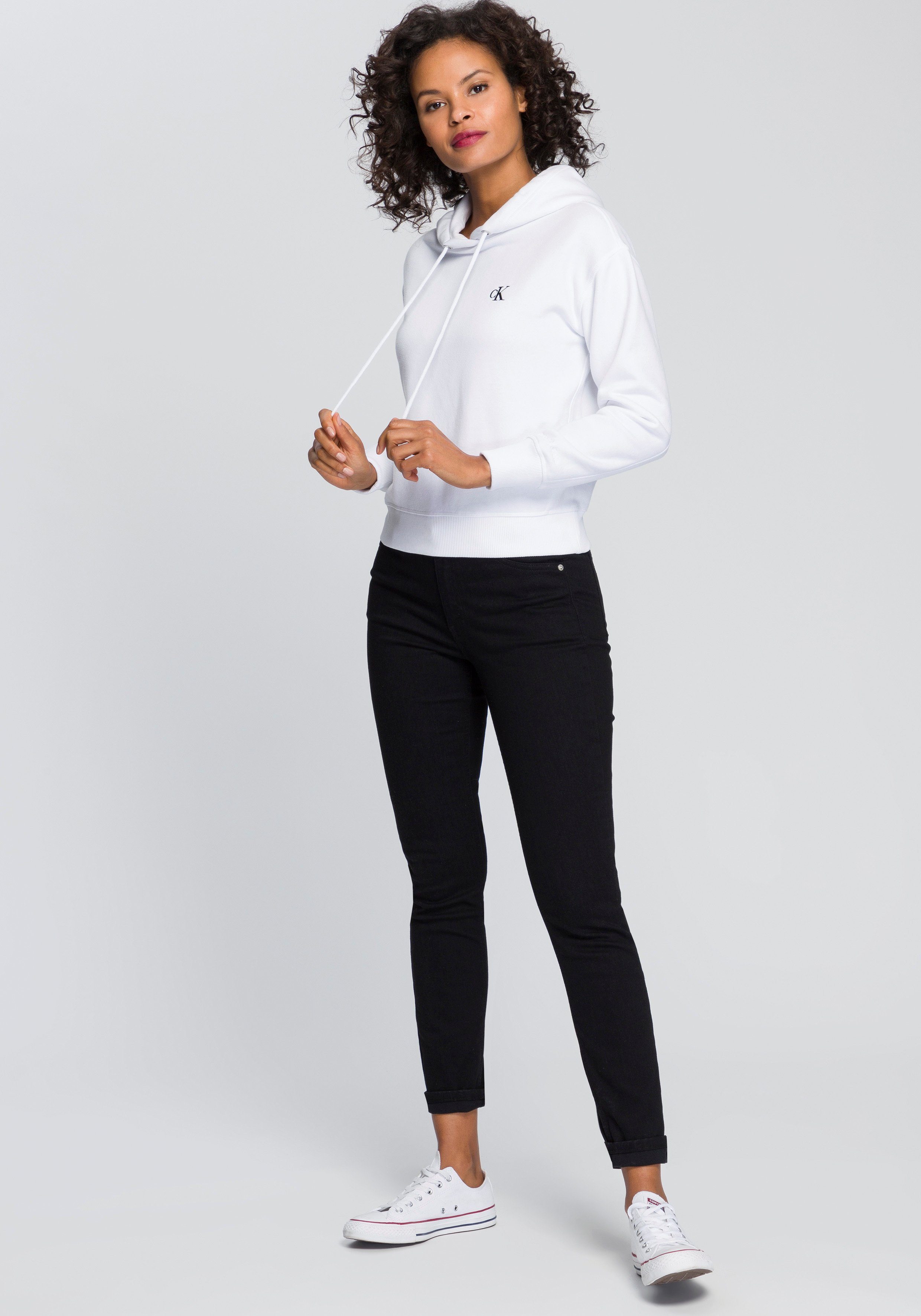 Calvin Klein Hoodie CK EMBROIDERY HD met ck monogram borduursel