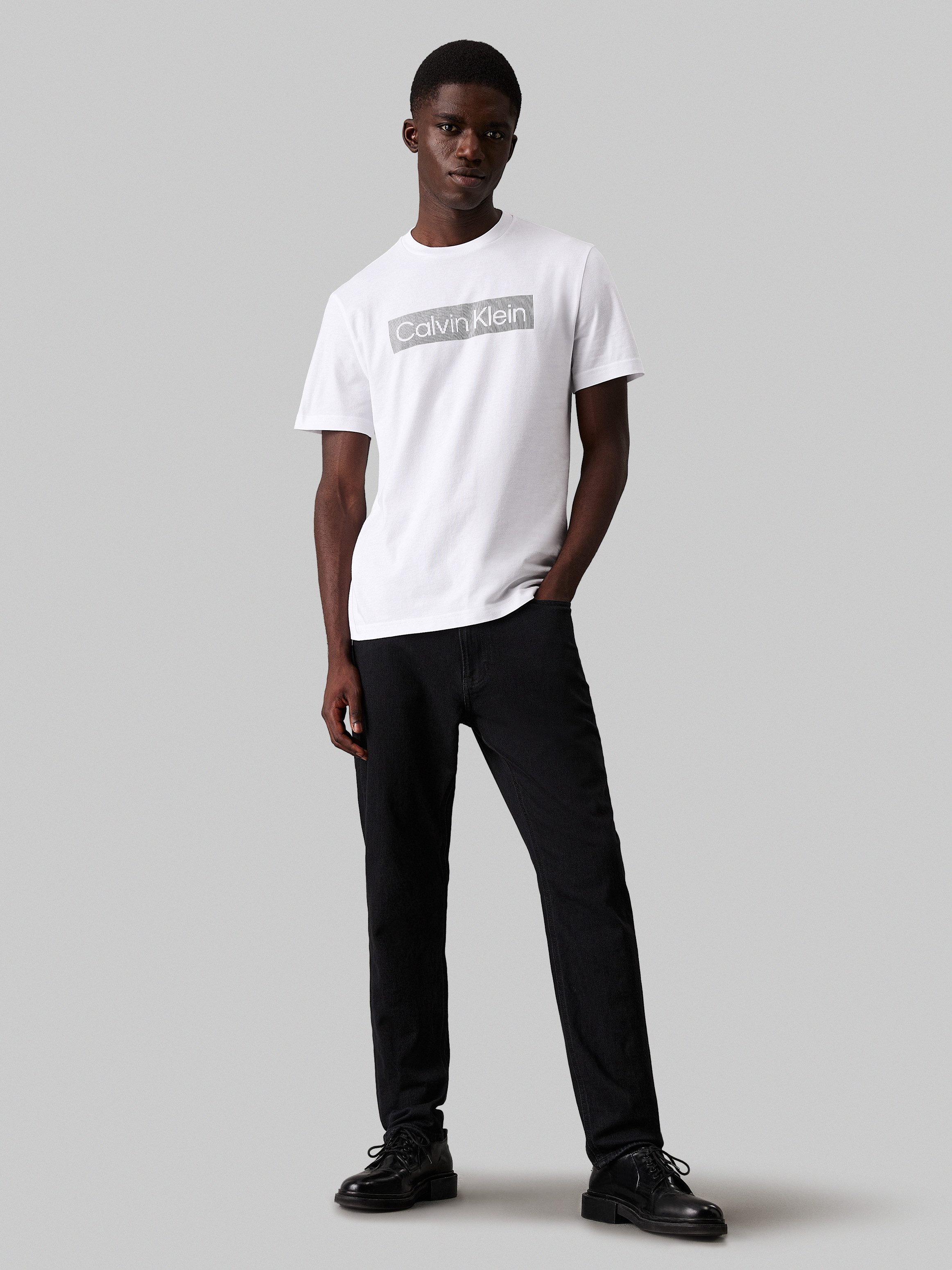 Calvin Klein T-shirt BOX STRIPED LOGO T-SHIRT