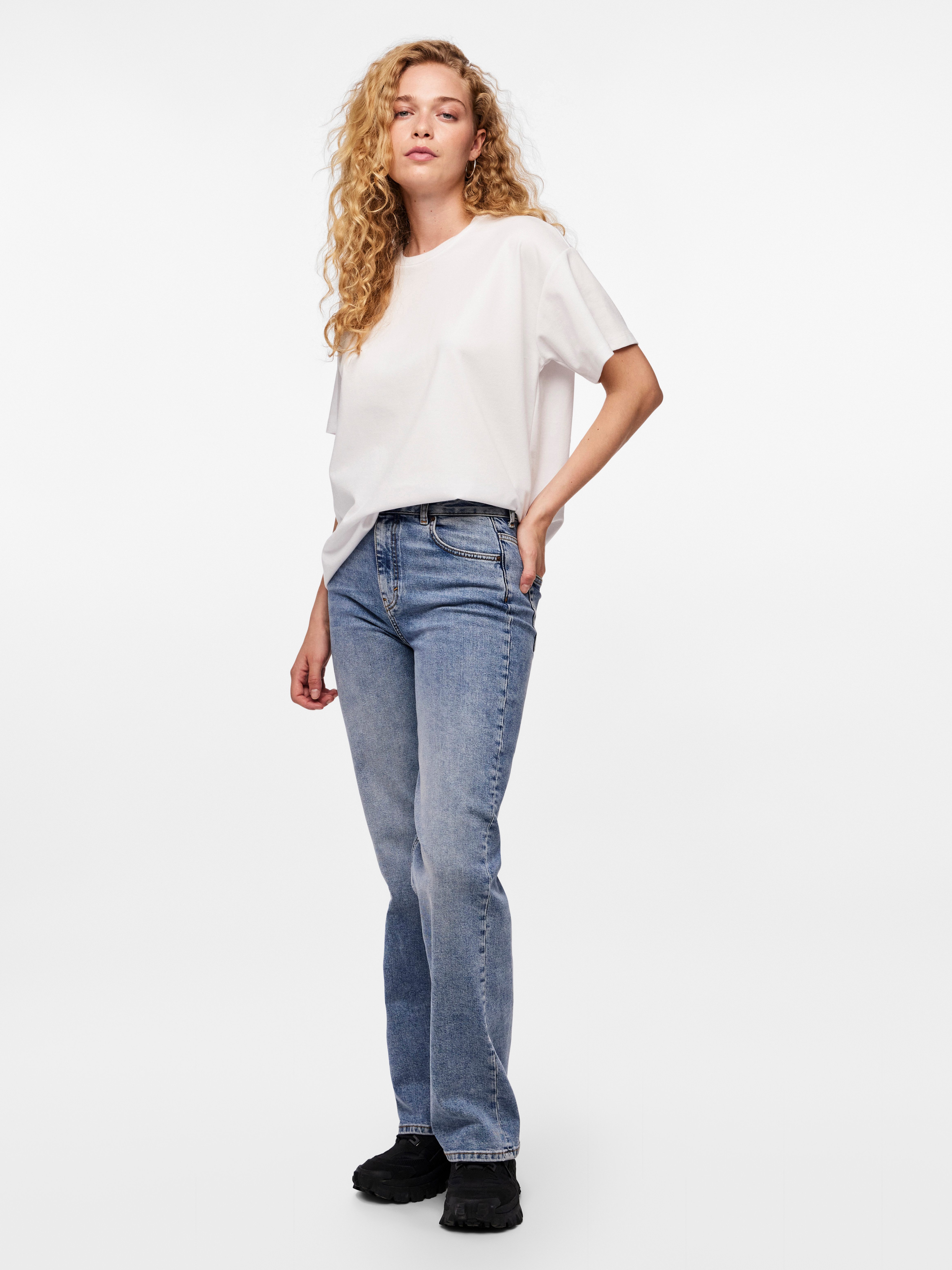pieces Shirt met korte mouwen PCSKYLAR SS OVERSIZED TEE NOOS