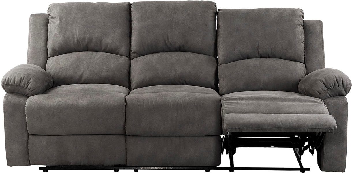 Jockenhöfer Gruppe 3-zitsbank Dakota Ligfunctie met halfautomatische relaxfunctie, TFK bekleding