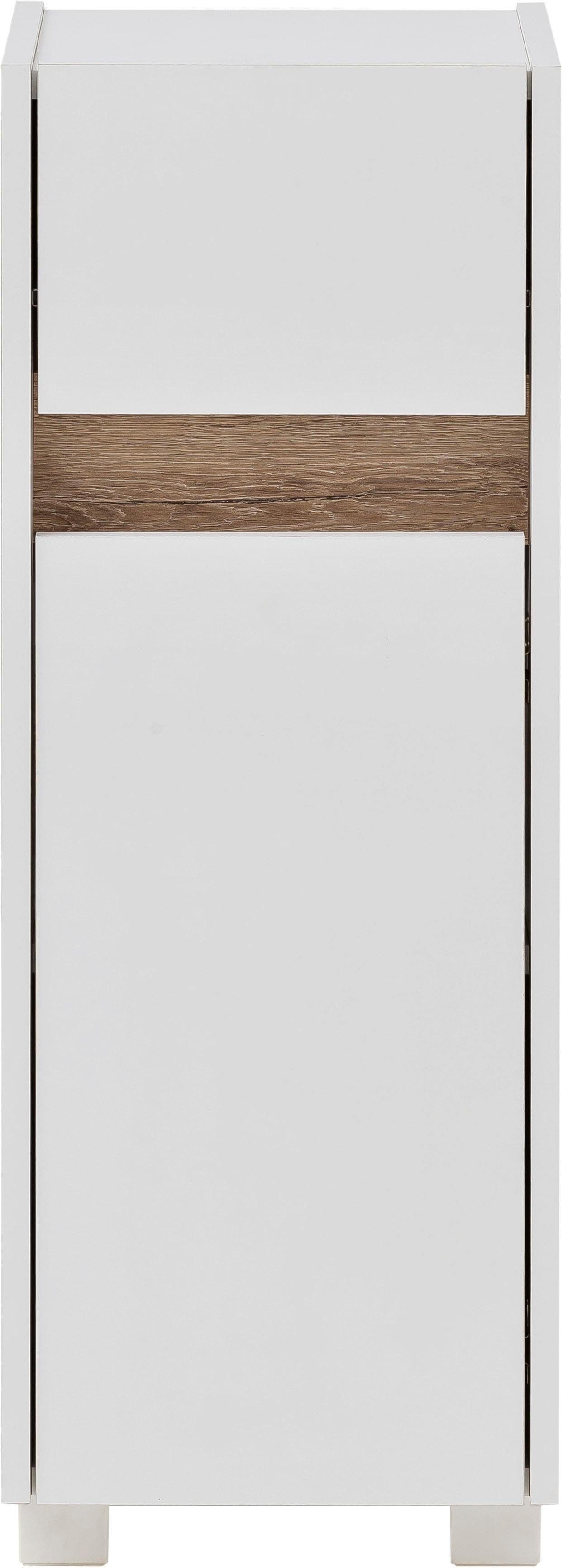 Schildmeyer Onderkast Cosmo in verschillende kleuren Breedte 30 cm, badkamerkast, lijst in moderne wildeiken-look