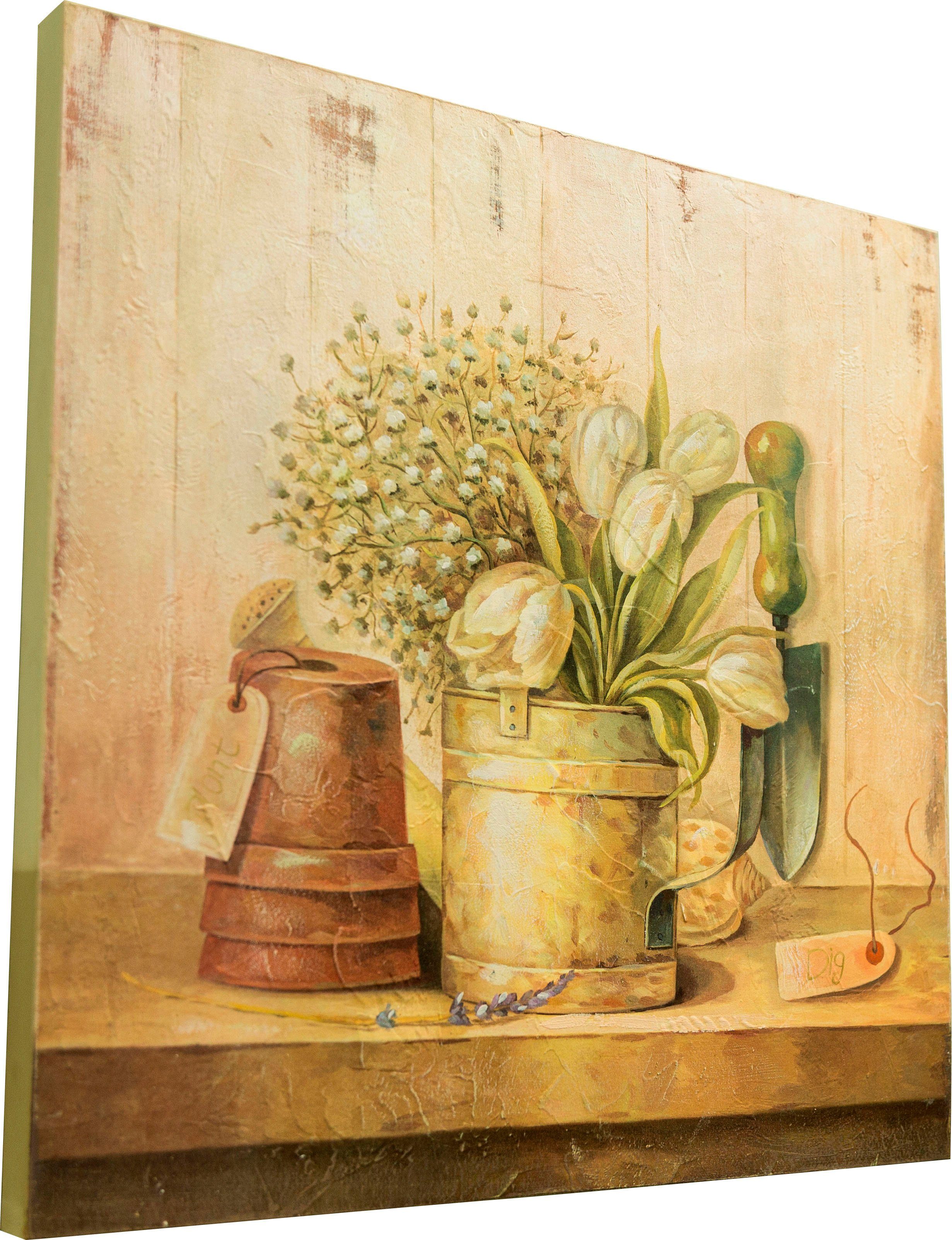 Myflair Möbel & Accessoires Artprint Elin Wanddecoratie, motief bloemen, 50x50 cm, woonkamer