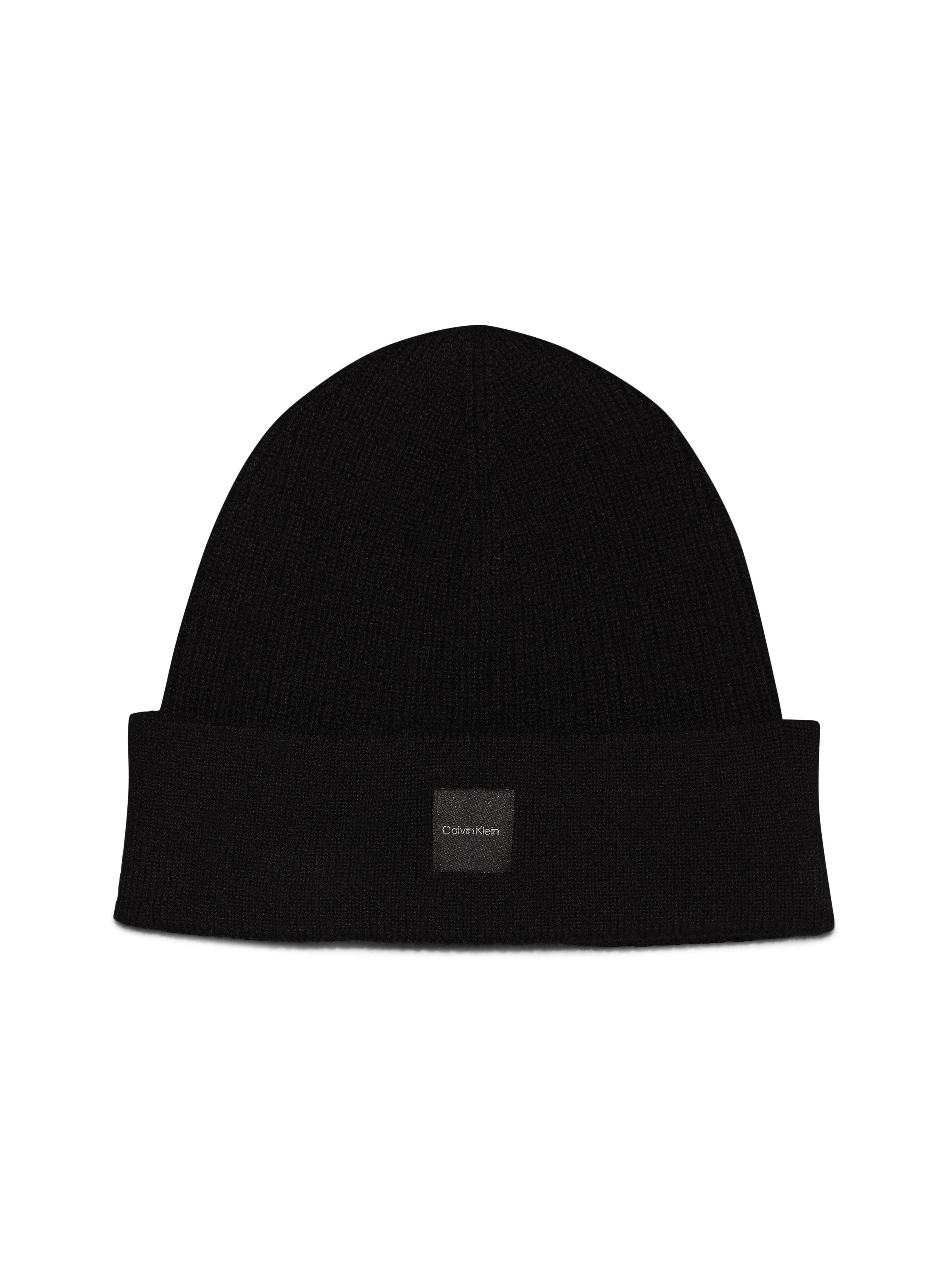 Calvin Klein Beanie CASHMERE CHUNKY OPEN RIB BEANIE